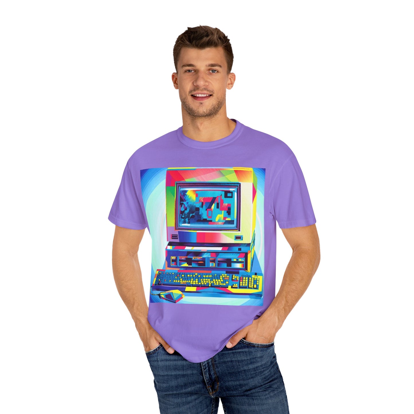 Classic business machine inspired T-Shirt | Multi-Color Art | Ideal for tech enthusiasts and collectors