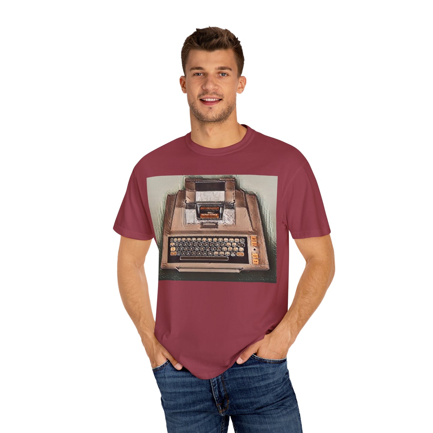 Classic 8 Bit Home Entertainment System T-Shirt in Print Art Color | Ideal for tech enthusiasts and collectors
