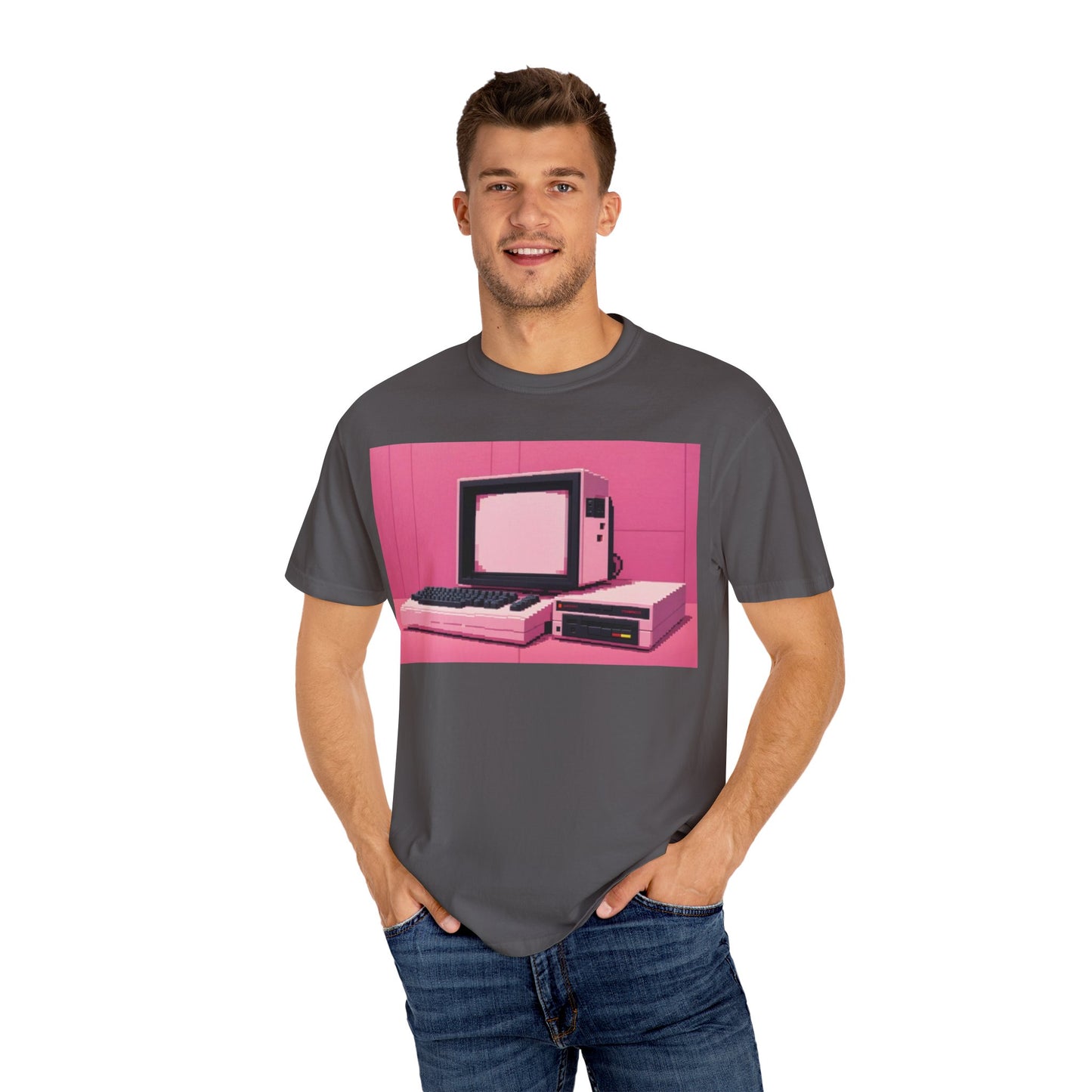 Classic 8 Bit Home Entertainment System T-Shirt | Pixel Art Color | Ideal for tech enthusiasts and collectors