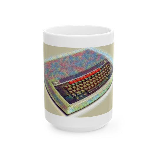 Vintage Computer Ceramic Mug | Classic Micro Computer Paint Art Color Design | Perfect for Tech Lovers