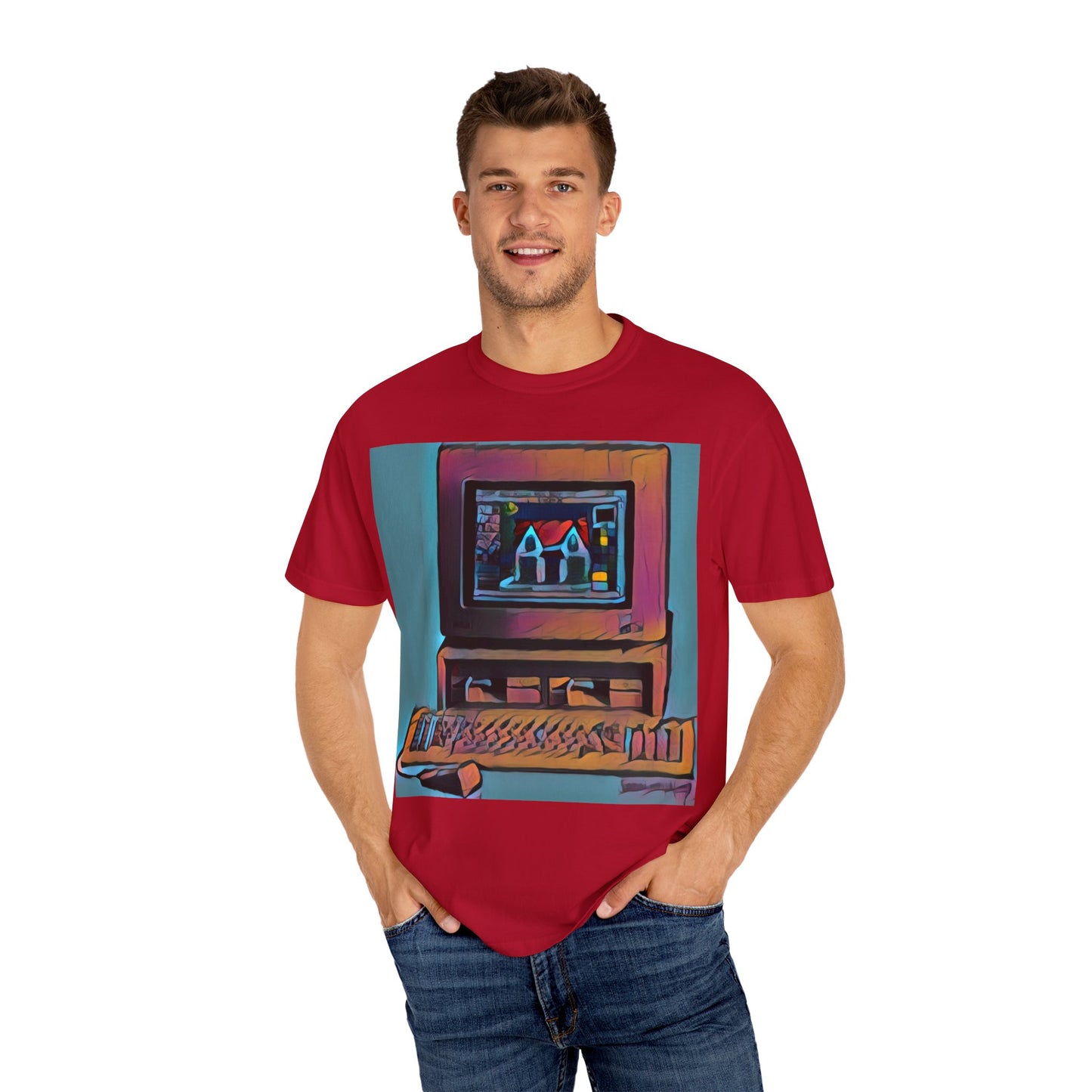 Classic business machine inspired T-Shirt | Color Print Art | Ideal for tech enthusiasts and collectors
