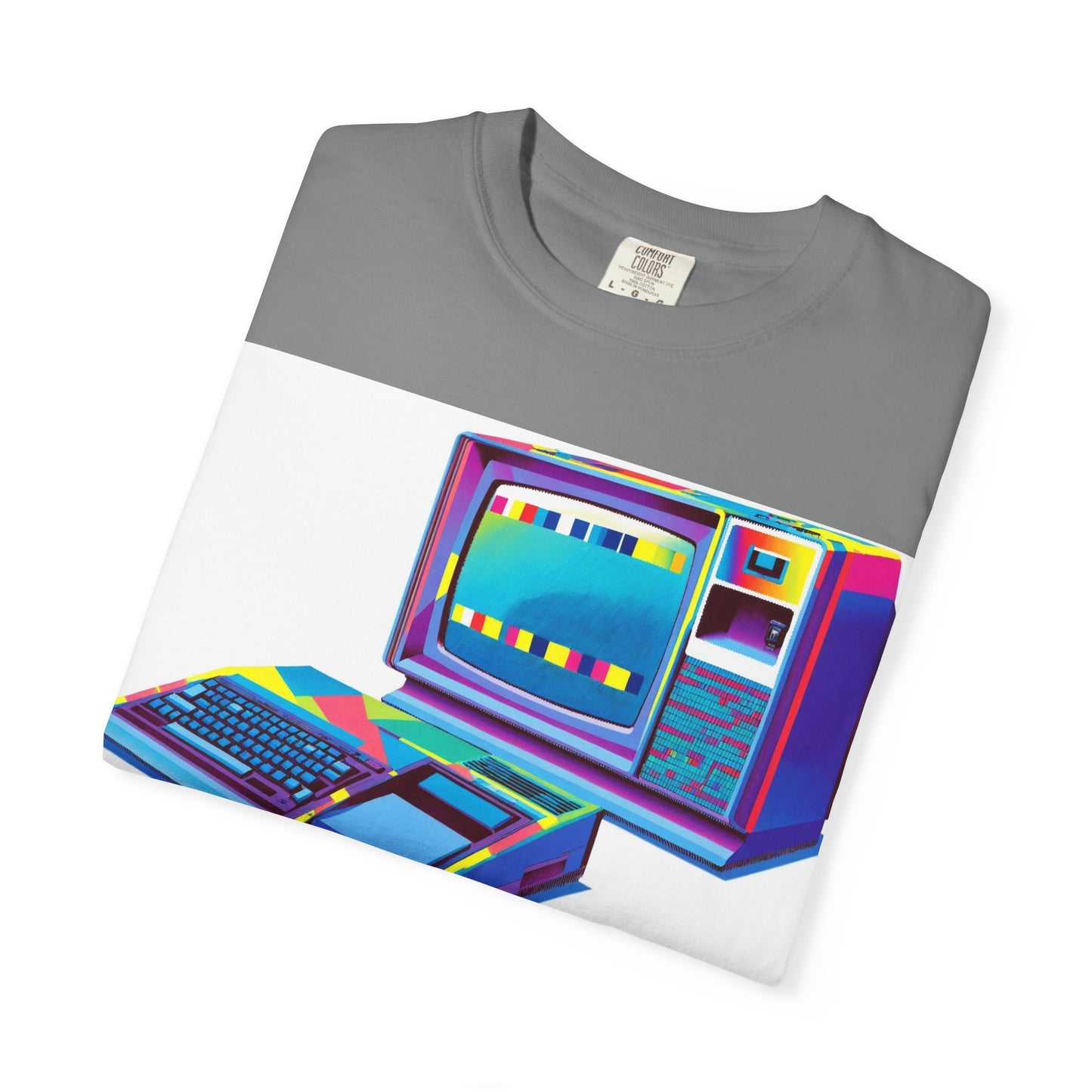TI 99/4A Home Computer T-Shirt | Multi Color Modern Art | Ideal for tech enthusiasts and collectors