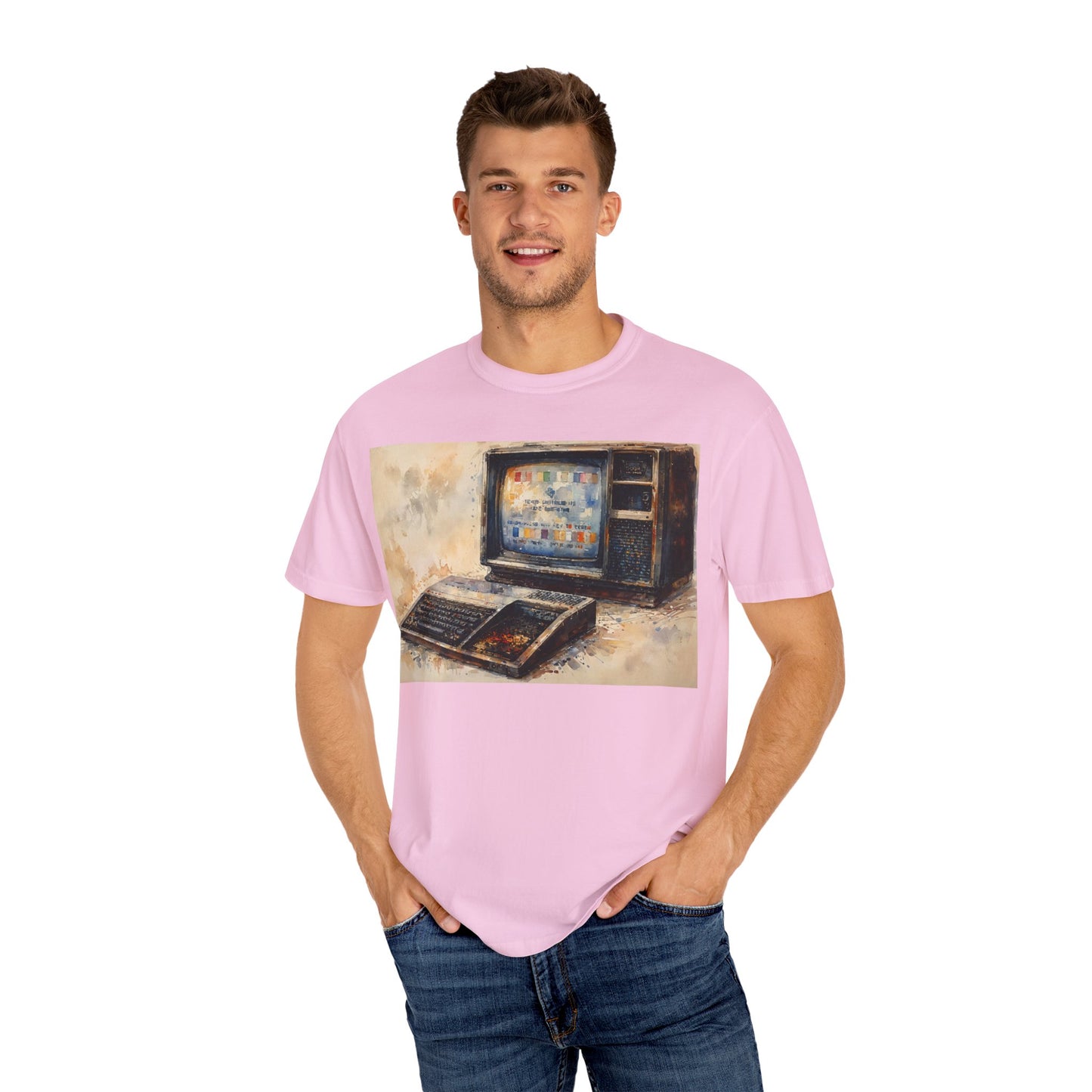 TI 99/4A Home Computer T-Shirt | Oil Art Color | Ideal for tech enthusiasts and collectors