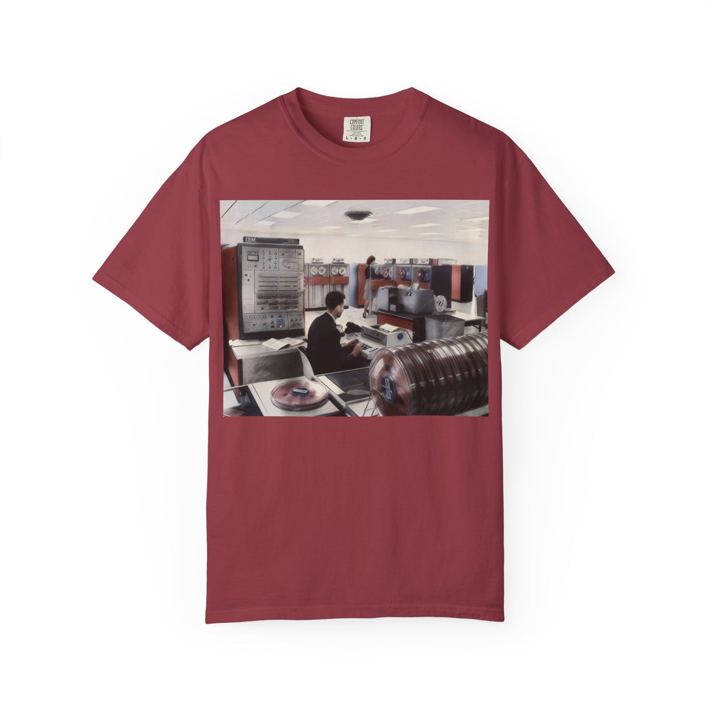 Classic Mainframe Computer T-Shirt - Ink Art Color