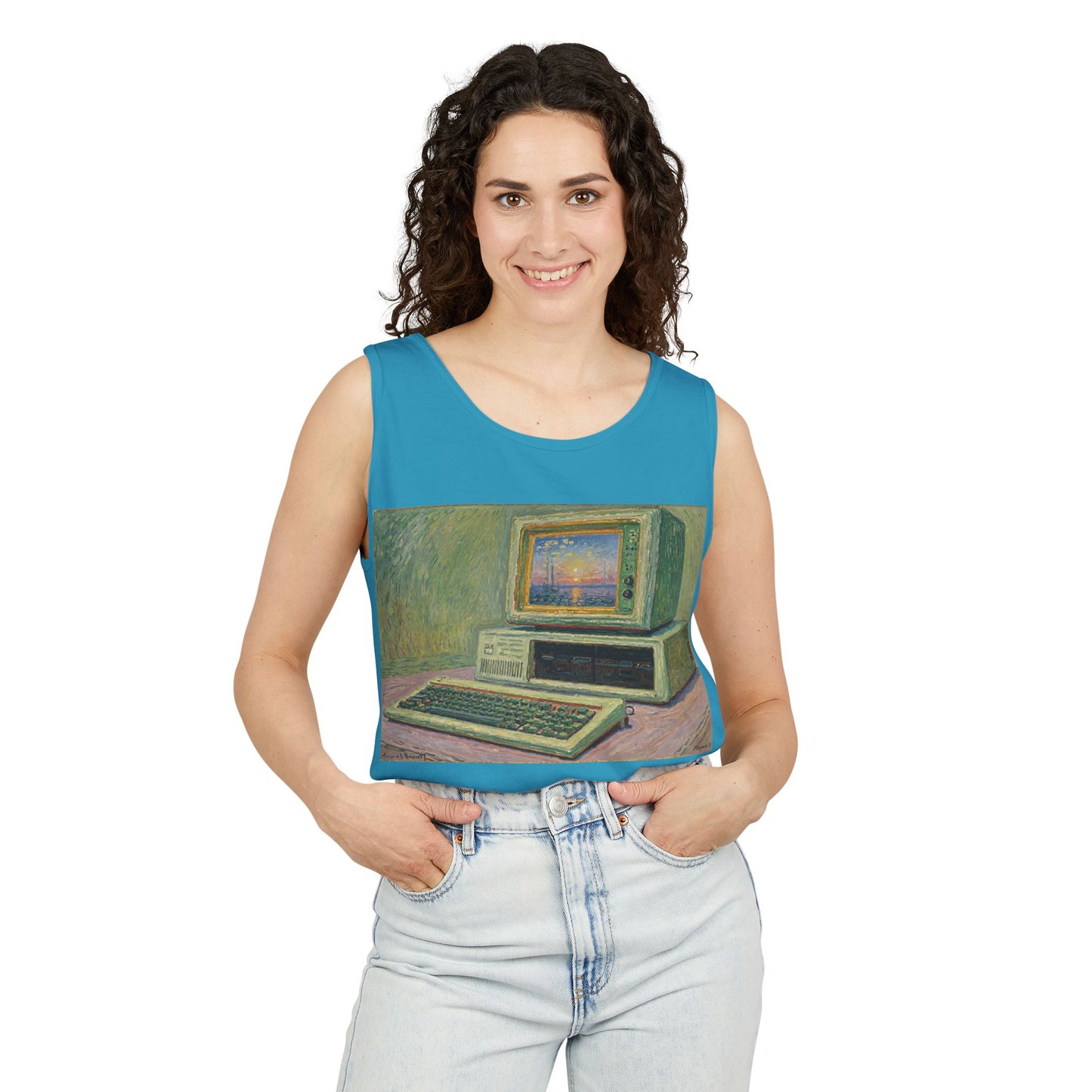 Classic PC Tank Top | Unisex Retro Graphic Tee for Tech Lovers, Summer Fashion, Gift for Nerds, Festival Wear, 80s Style