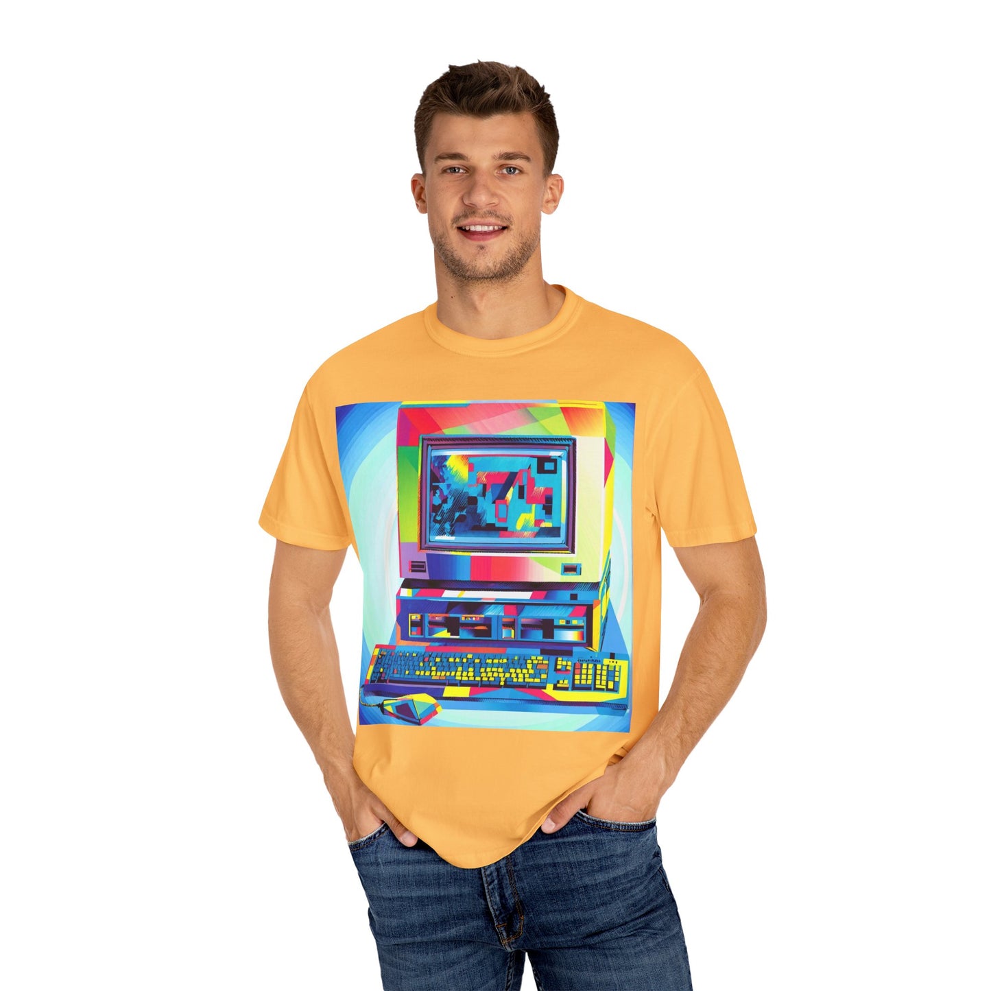 Classic business machine inspired T-Shirt | Multi-Color Art | Ideal for tech enthusiasts and collectors