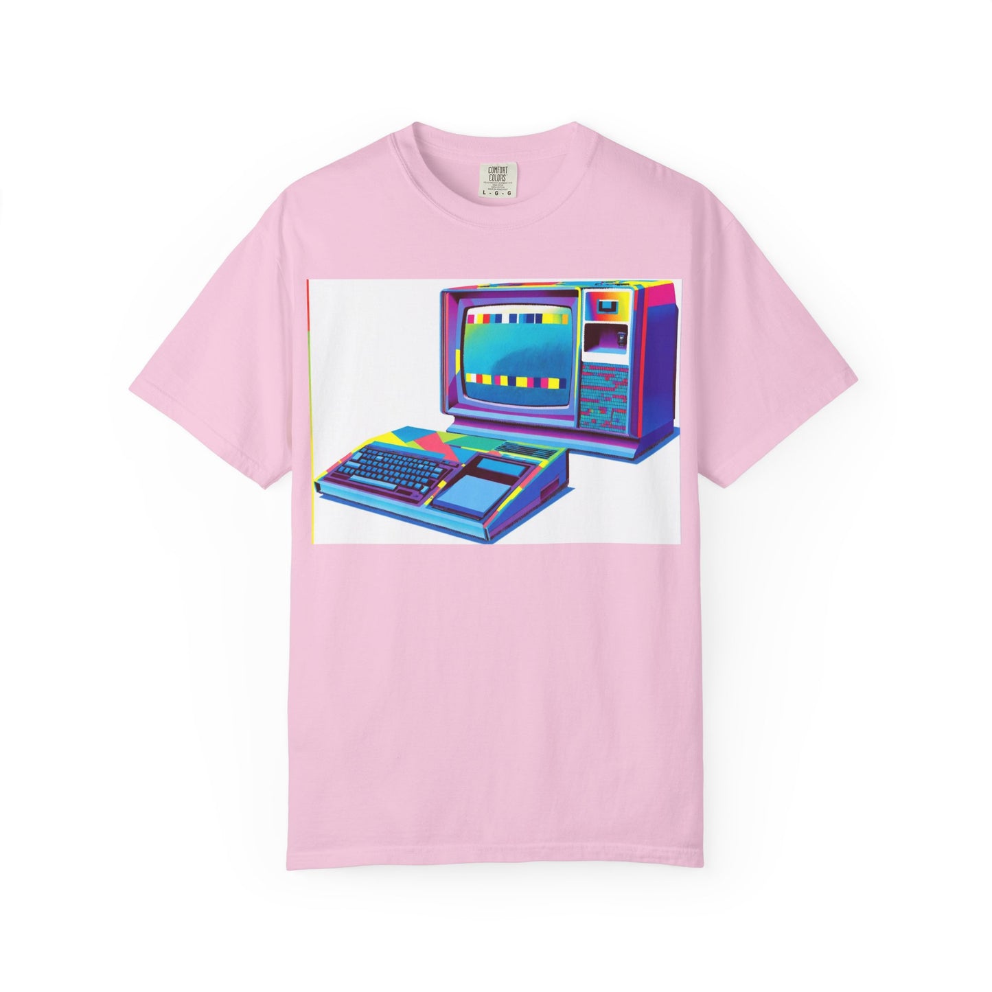 TI 99/4A Home Computer T-Shirt | Multi Color Modern Art | Ideal for tech enthusiasts and collectors
