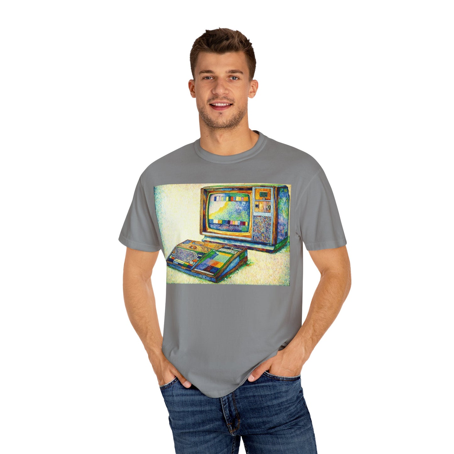 TI 99/4A Home Computer T-Shirt | Pixel Art Color | Ideal for tech enthusiasts and collectors