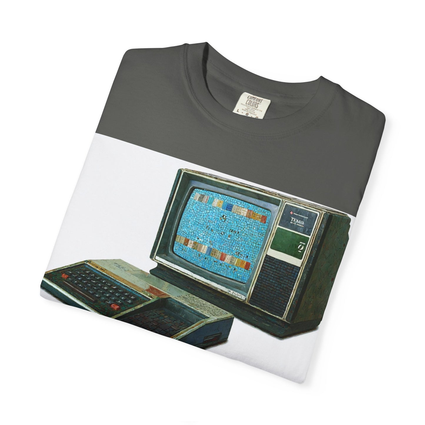 TI 99/4A Home Computer T-Shirt | Mosaic Art Color | Ideal for tech enthusiasts and collectors