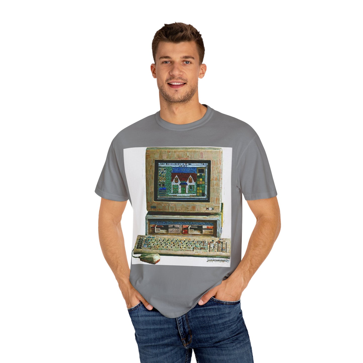 Classic business machine inspired T-Shirt | Oil Paint Art | Ideal for tech enthusiasts and collectors
