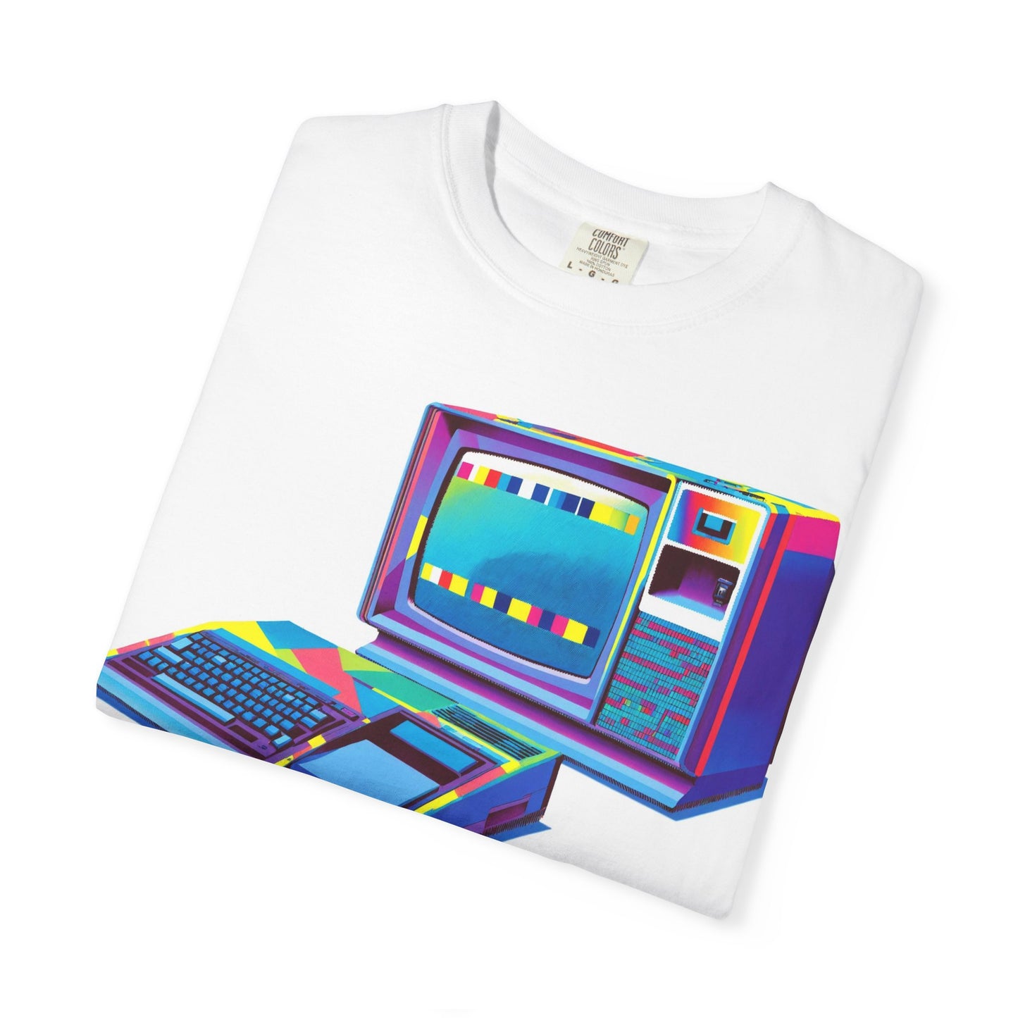 TI 99/4A Home Computer T-Shirt | Multi Color Modern Art | Ideal for tech enthusiasts and collectors