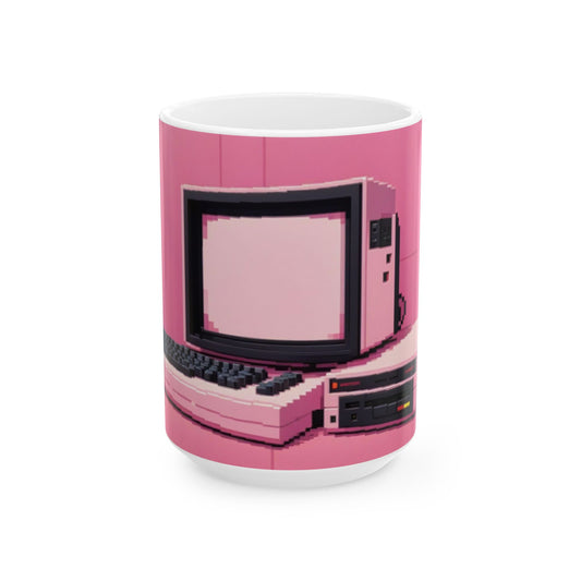 Classic 8 Bit Home Computer Mug | Pixel Art Color | Perfect for Tech Lovers