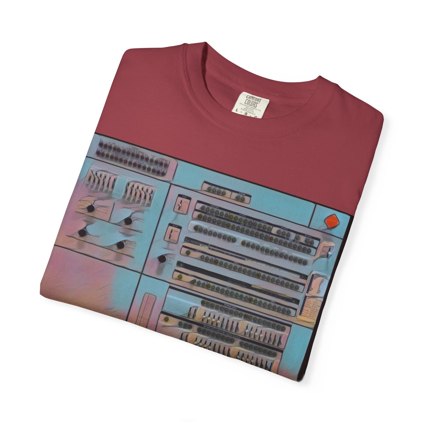 Classic Mainframe Computer Control Panel T-Shirt - Print Art Color