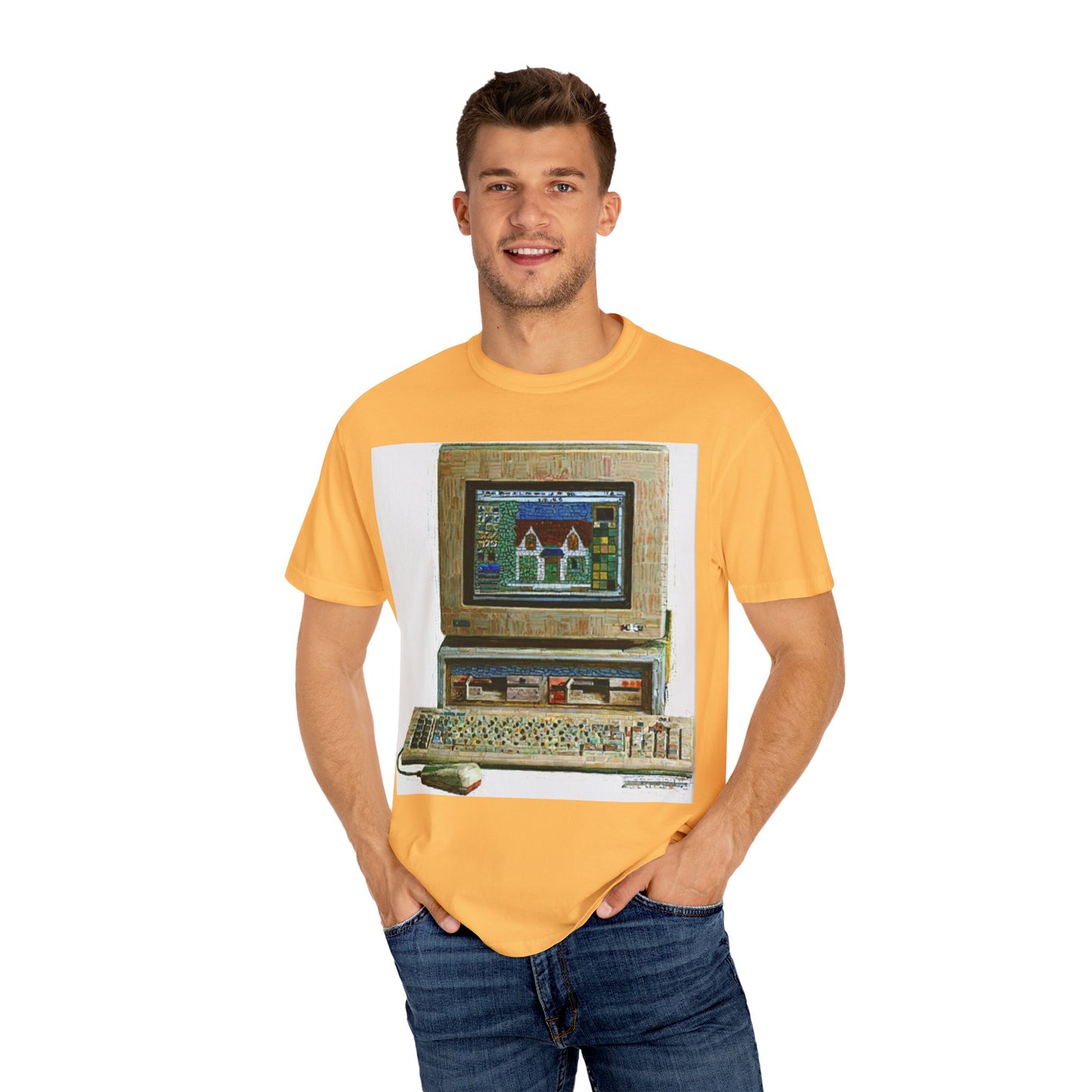 Classic business machine inspired T-Shirt | Oil Paint Art | Ideal for tech enthusiasts and collectors
