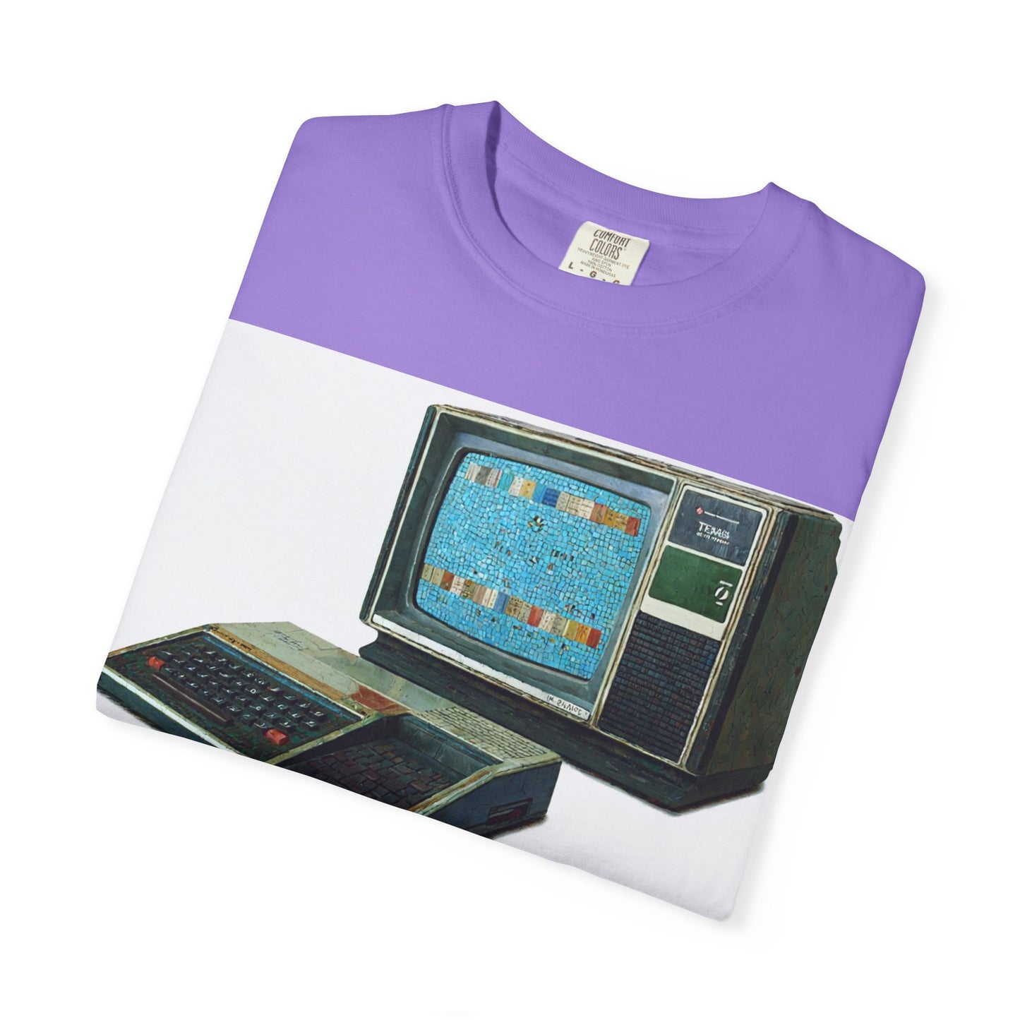TI 99/4A Home Computer T-Shirt | Mosaic Art Color | Ideal for tech enthusiasts and collectors