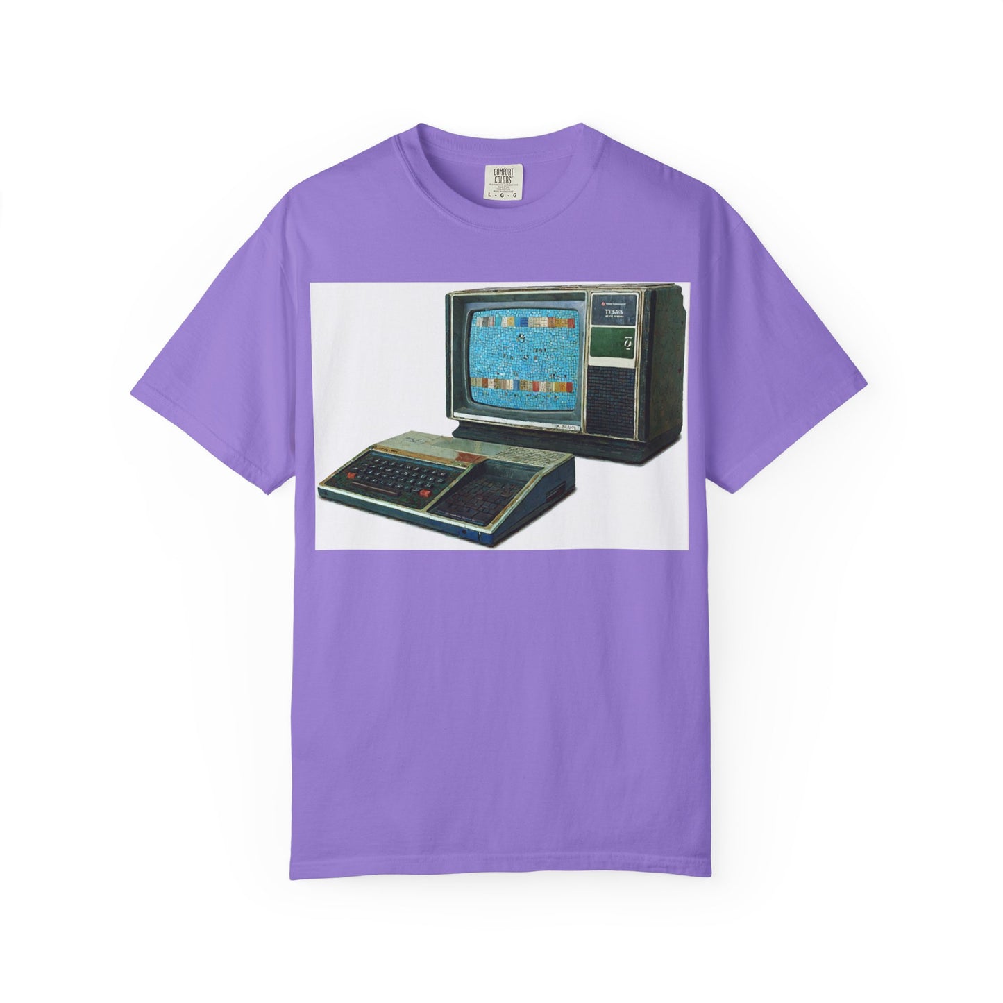 TI 99/4A Home Computer T-Shirt | Mosaic Art Color | Ideal for tech enthusiasts and collectors