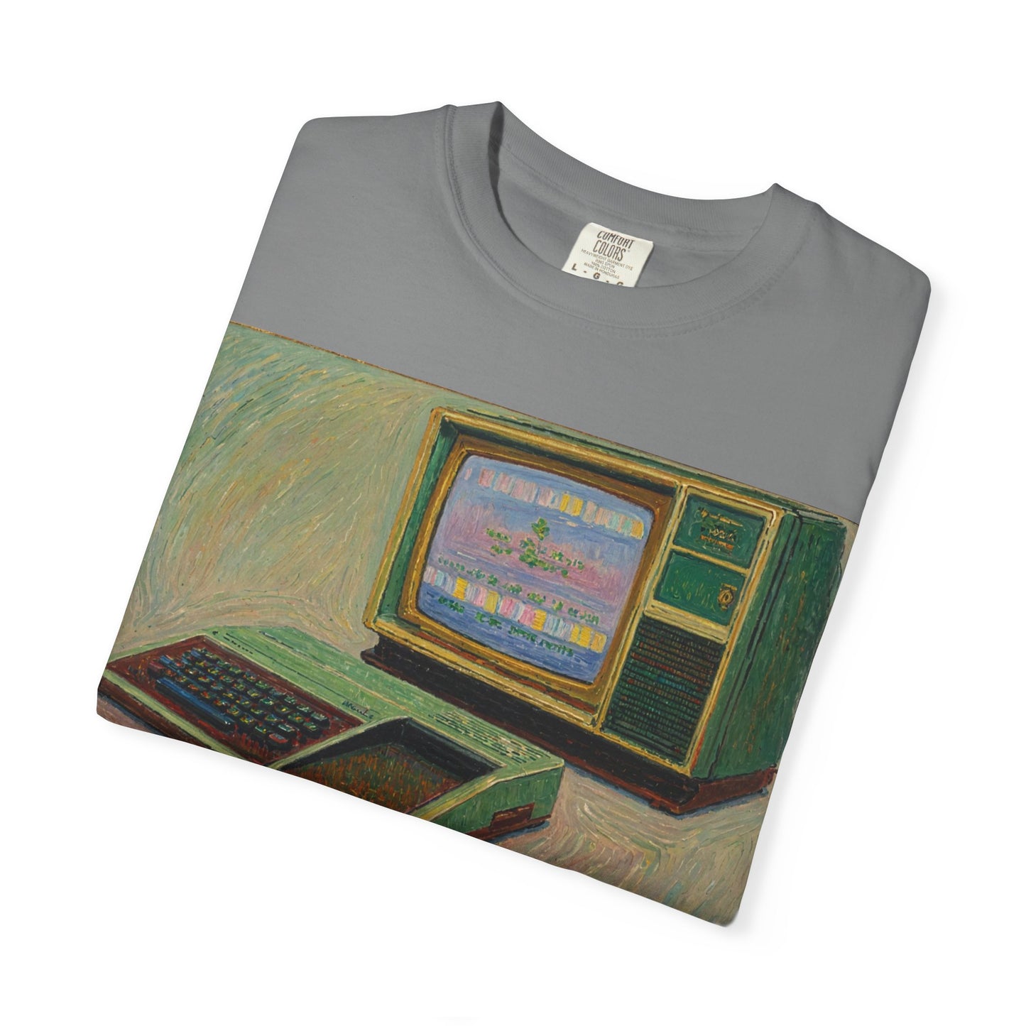TI 99/4A Home Computer T-Shirt | Oil Art 2 | Ideal for tech enthusiasts and collectors