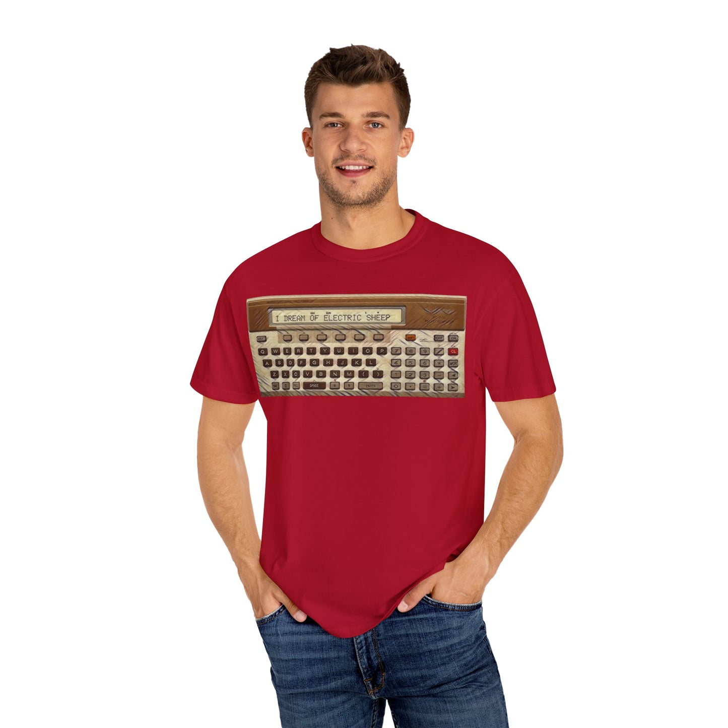 Pocket Computer T-Shirt "I dream of electric sheep..."