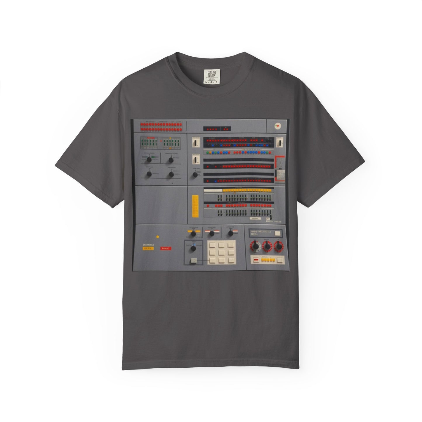 Classic Mainframe Computer Control Panel T-Shirt - Pixel Art Color