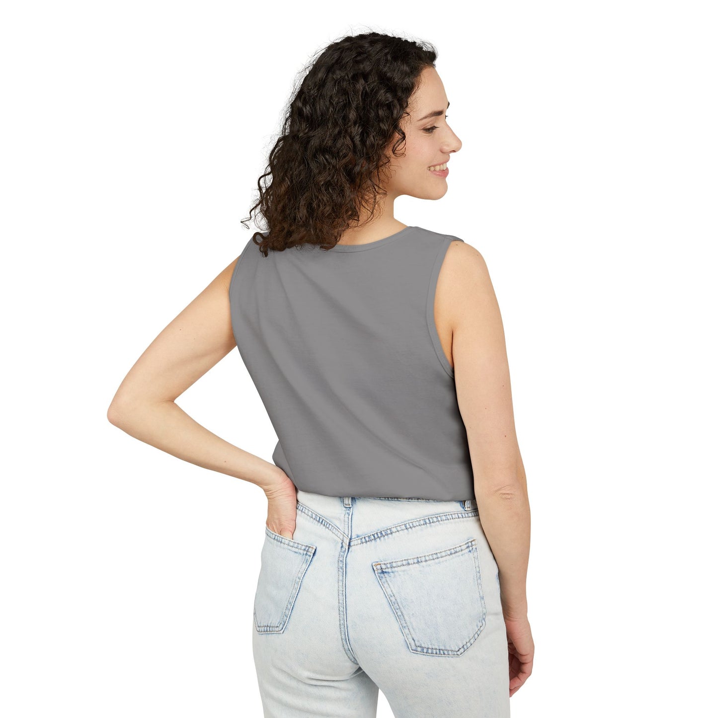 Classic 8 bit home computer inspired Tank Top | Monochrome Art | Unisex Retro Graphic Tee for Tech Lovers, Summer Fashion, Gift for Nerds, Festival Wear, 80s Style