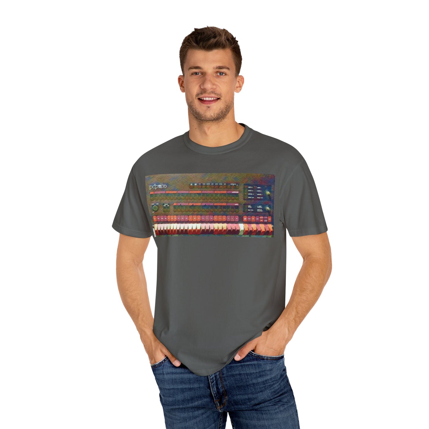 Classic Mini Computer T-Shirt - Paint Art Color