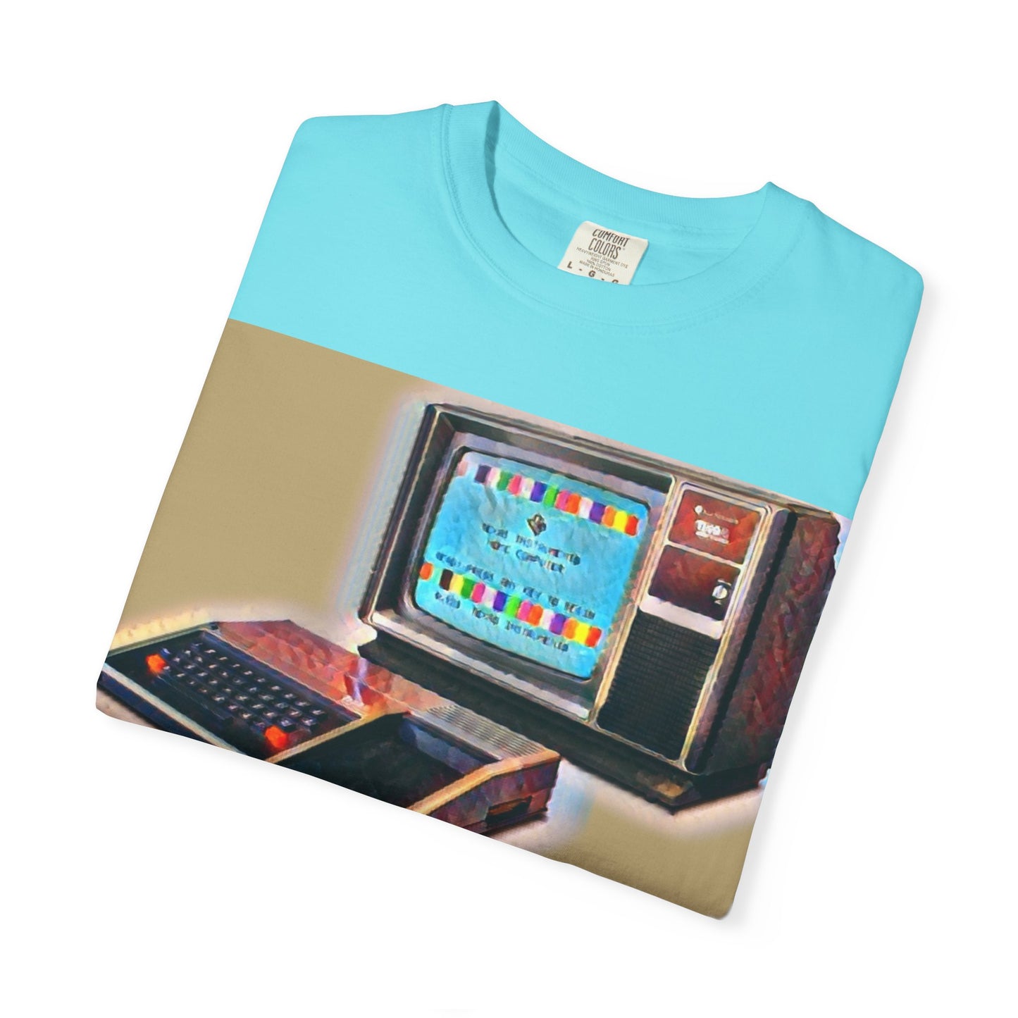 TI 99/4A Home Computer T-Shirt | Water Art Color | Ideal for tech enthusiasts and collectors