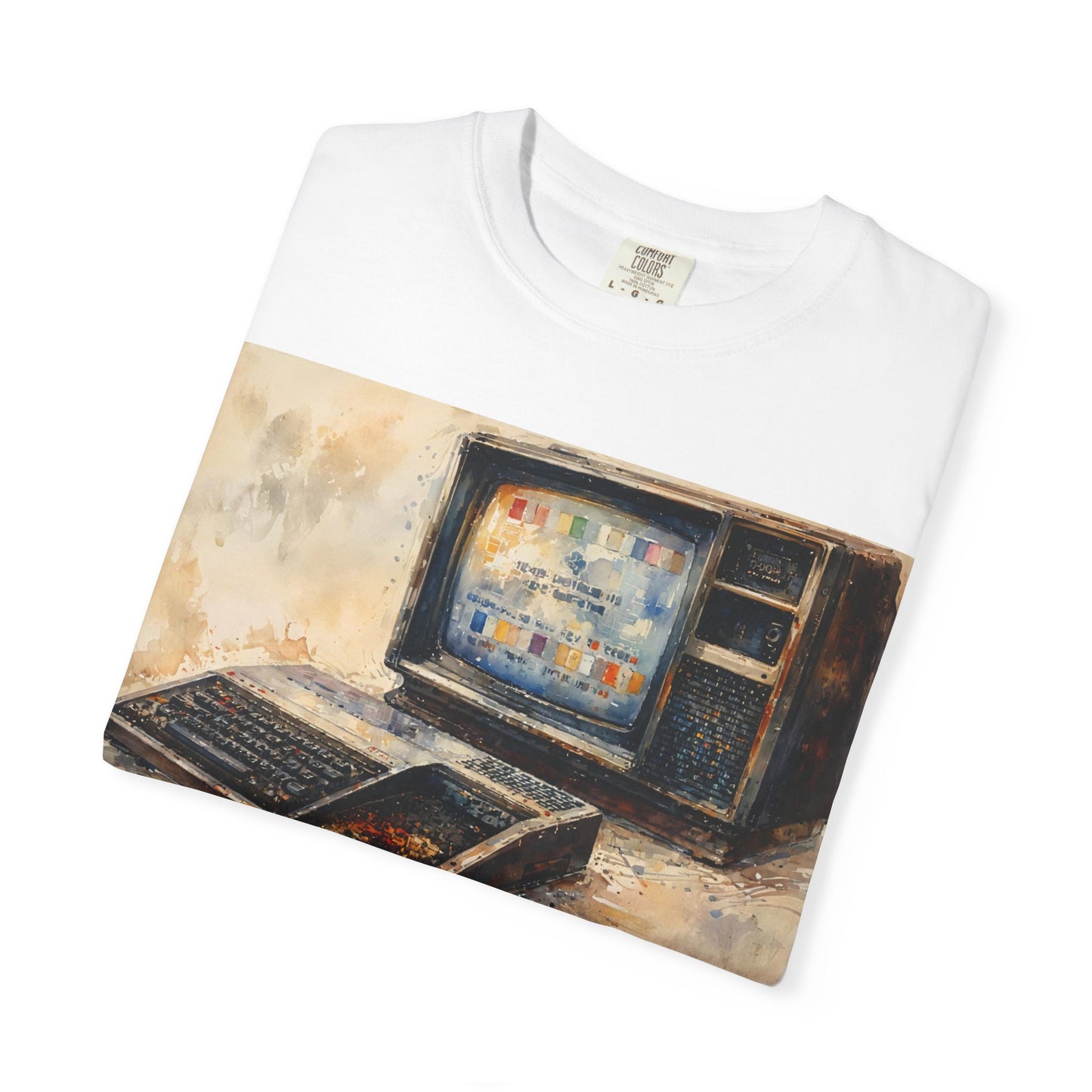 TI 99/4A Home Computer T-Shirt | Oil Art Color | Ideal for tech enthusiasts and collectors