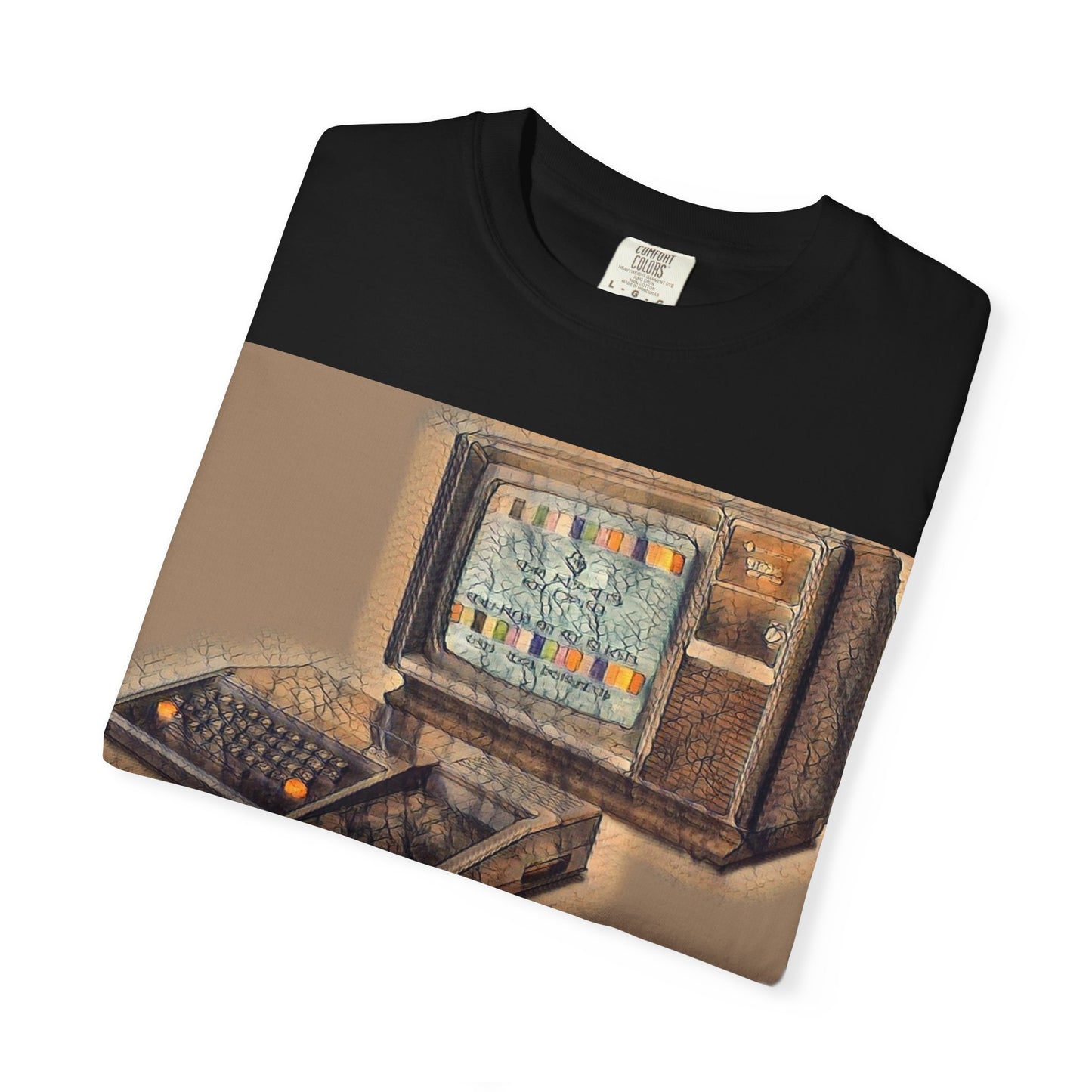 TI 99/4A Home Computer T-Shirt | Sepia/Color Art | Ideal for tech enthusiasts and collectors