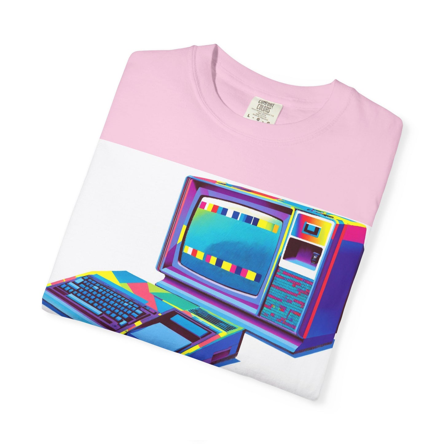 TI 99/4A Home Computer T-Shirt | Multi Color Modern Art | Ideal for tech enthusiasts and collectors
