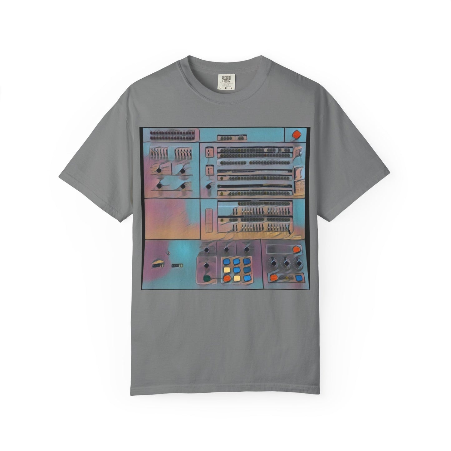 Classic Mainframe Computer Control Panel T-Shirt - Print Art Color