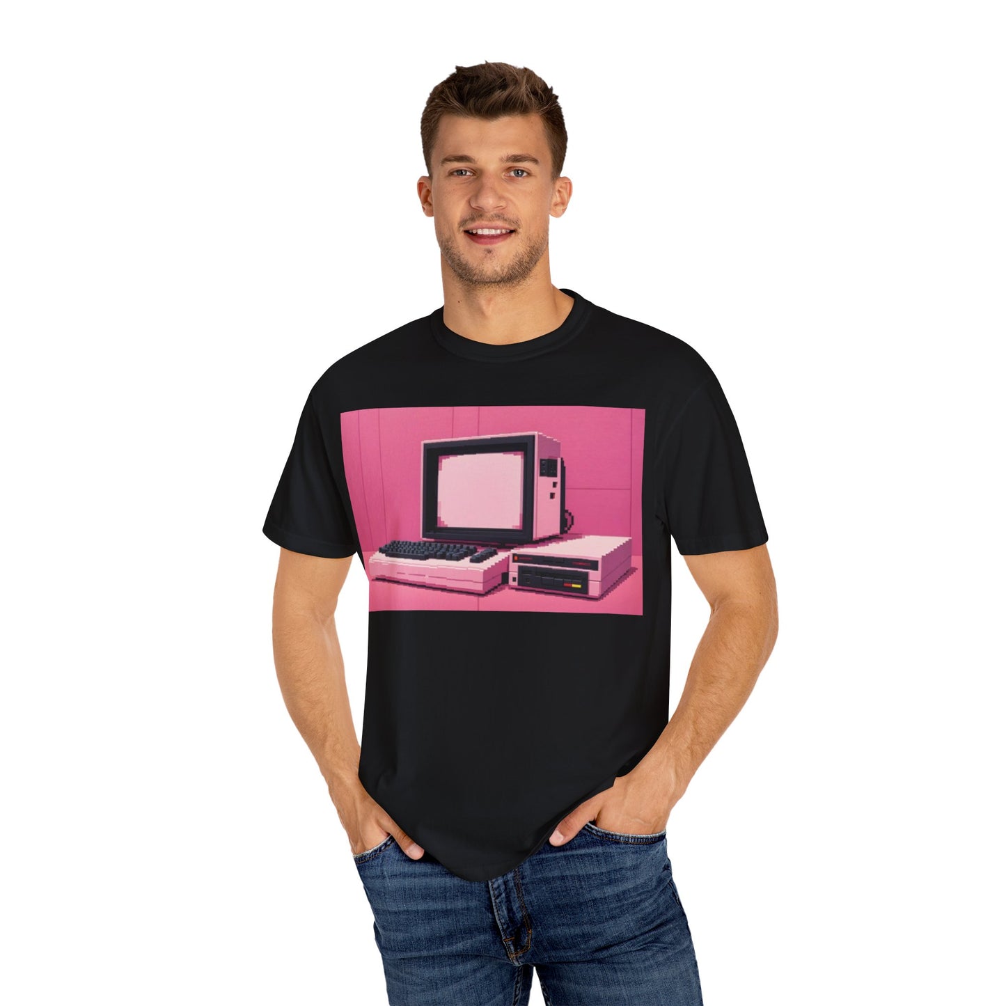 Classic 8 Bit Home Entertainment System T-Shirt | Pixel Art Color | Ideal for tech enthusiasts and collectors