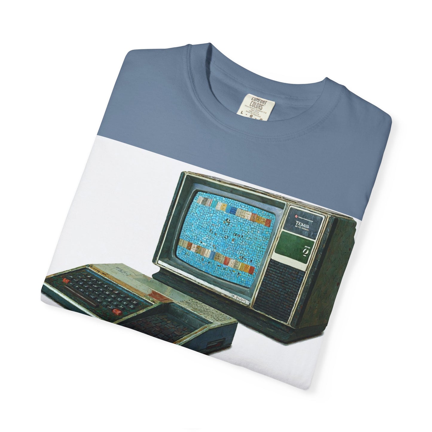TI 99/4A Home Computer T-Shirt | Mosaic Art Color | Ideal for tech enthusiasts and collectors