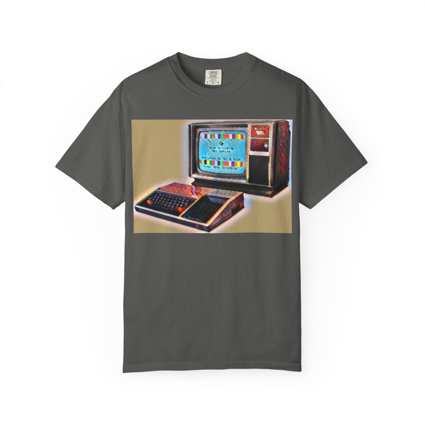 TI 99/4A Home Computer T-Shirt | Water Art Color | Ideal for tech enthusiasts and collectors