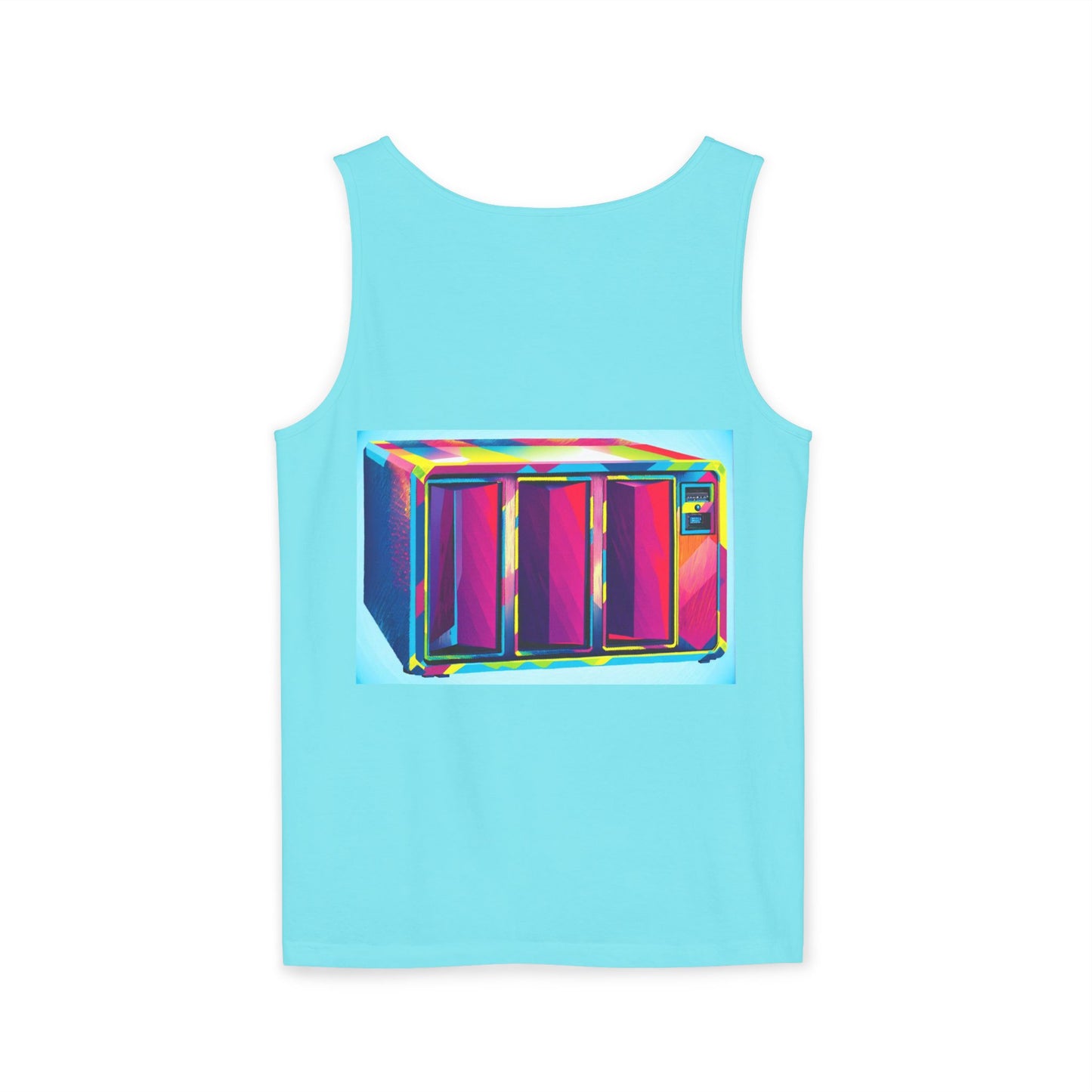 Business Machine Tank Top | Unisex Retro Graphic Tee for Tech Lovers, Summer Fashion, Gift for Nerds, Festival Wear, 80s Style