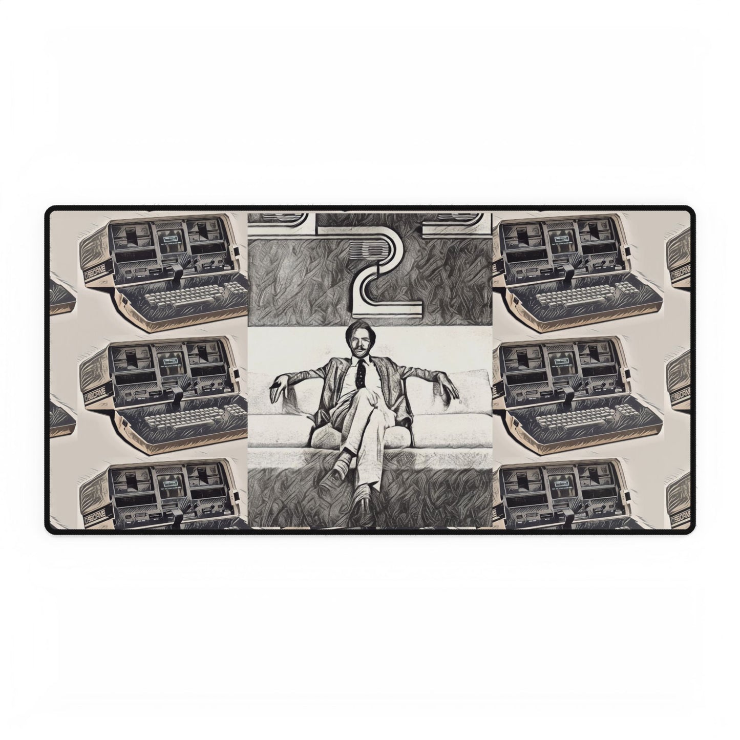 OSBORNE Computers Inspired Office Desk Mat, Retro Desk Pad, Unique Workspace Decor, Computer Accessories, Gift for Professionals