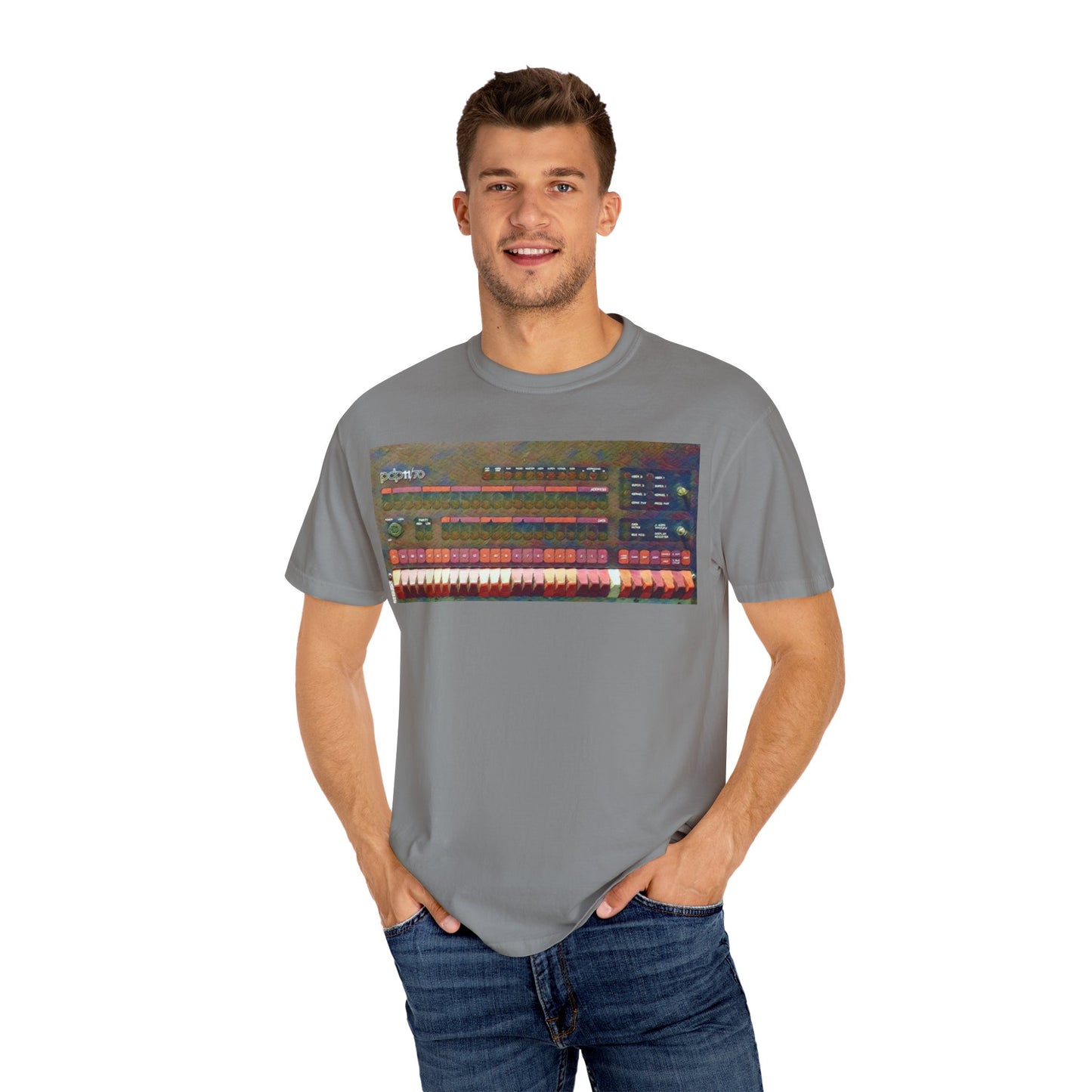 Classic Mini Computer T-Shirt - Paint Art Color