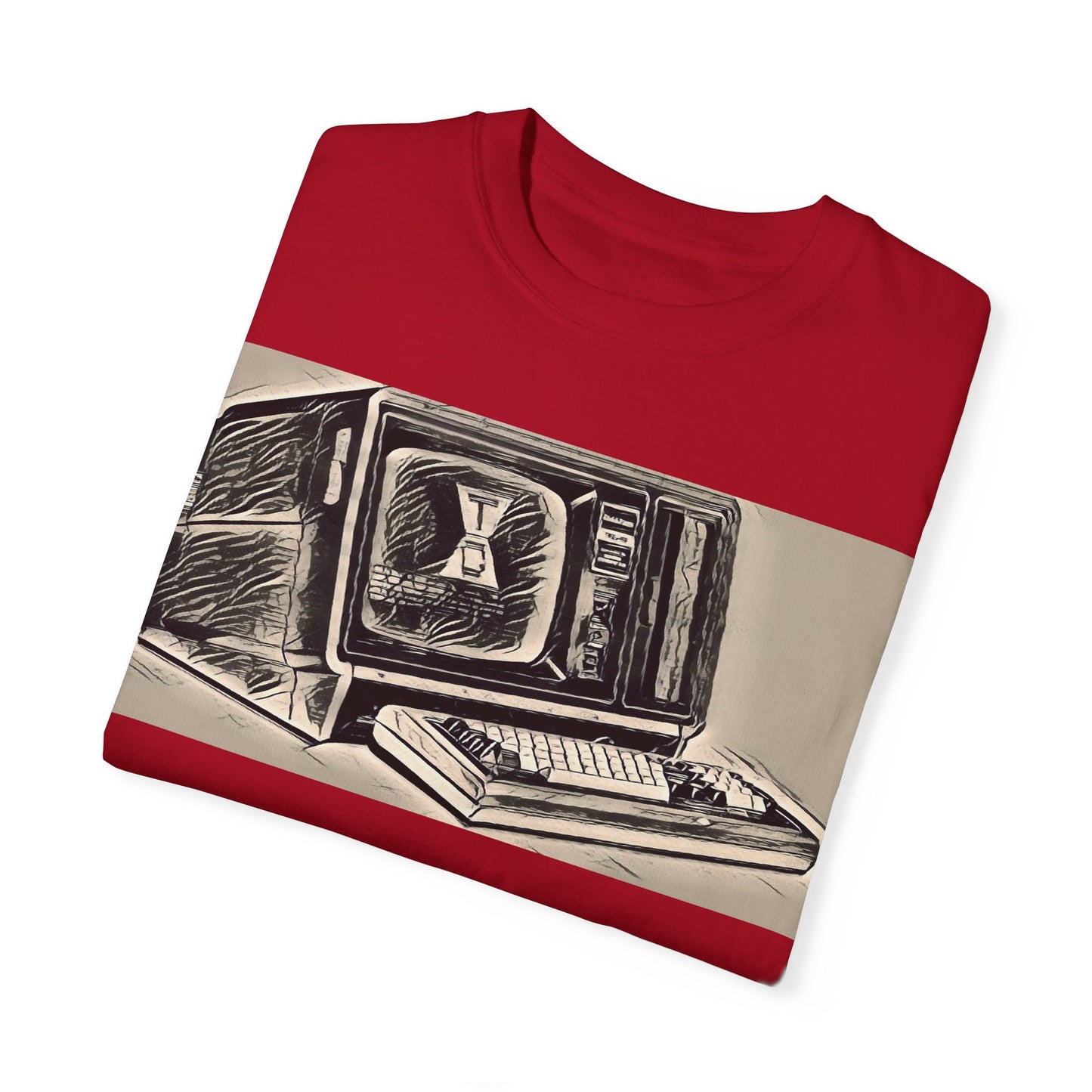 Classic Business Machine With Floppy Disk Bay T-Shirt - Ink Art Monochrome