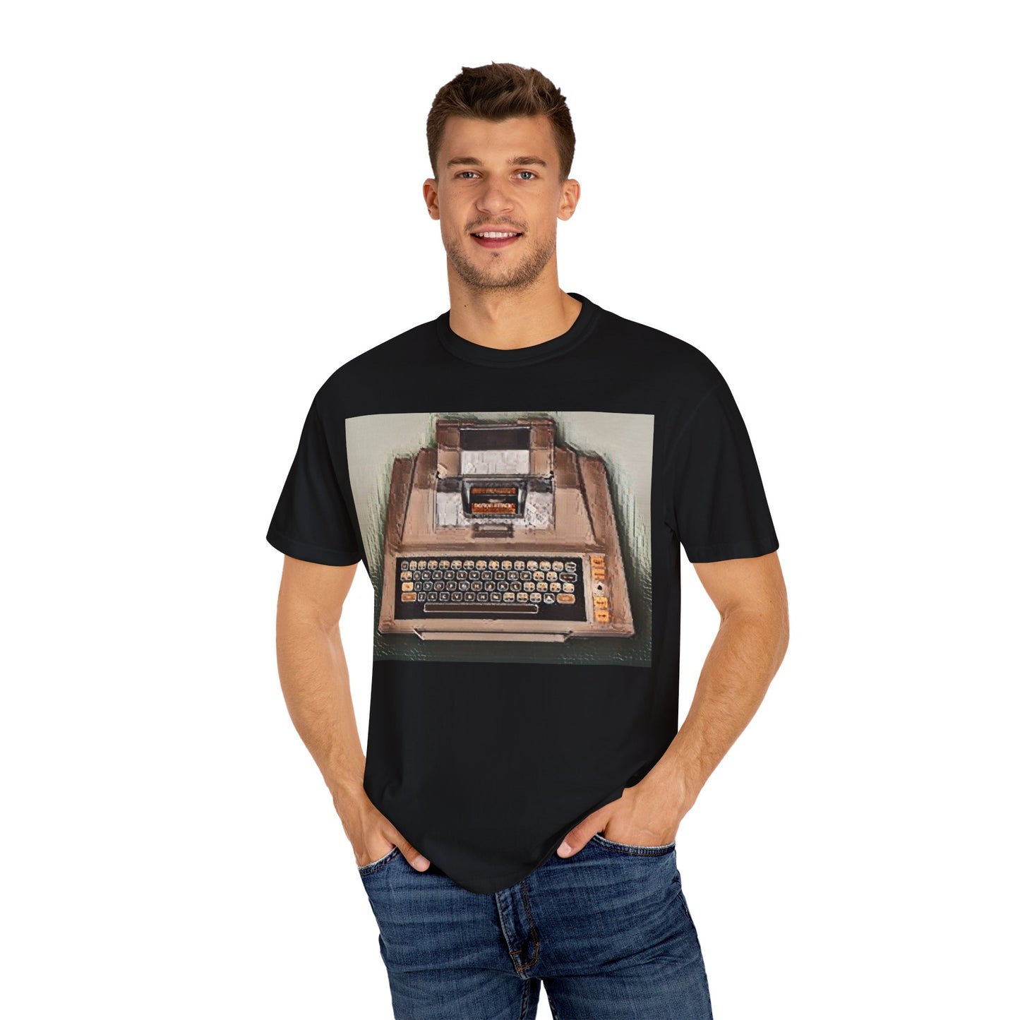 Classic 8 Bit Home Entertainment System T-Shirt   in Print Art Color | Ideal for tech enthusiasts and collectors