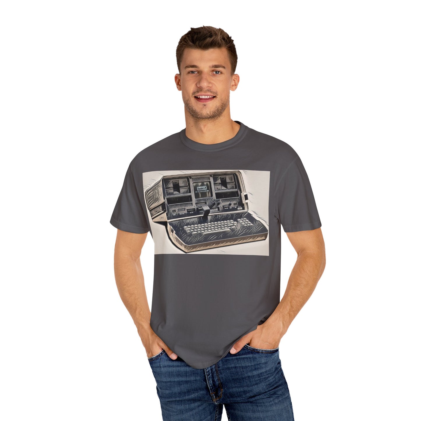 OSBORNE Computer T-Shirt - Ink Art Monochrome