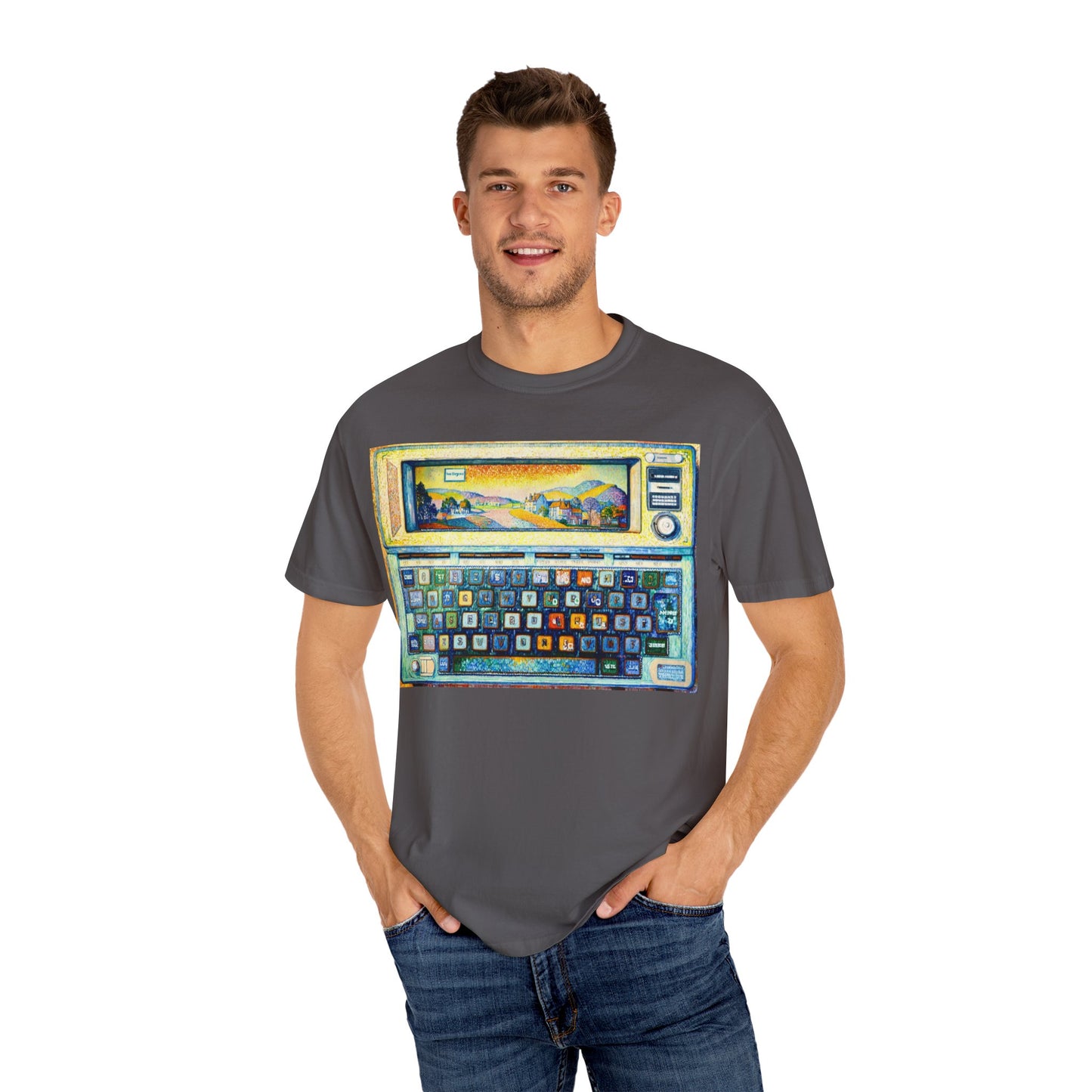 Classic Laptop PC T-Shirt - Paint Art Classic