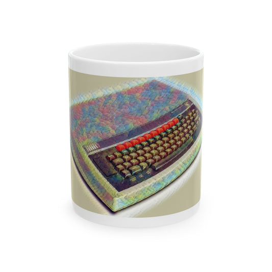 Vintage Computer Ceramic Mug | Classic Micro Computer Paint Art Color Design | Perfect for Tech Lovers