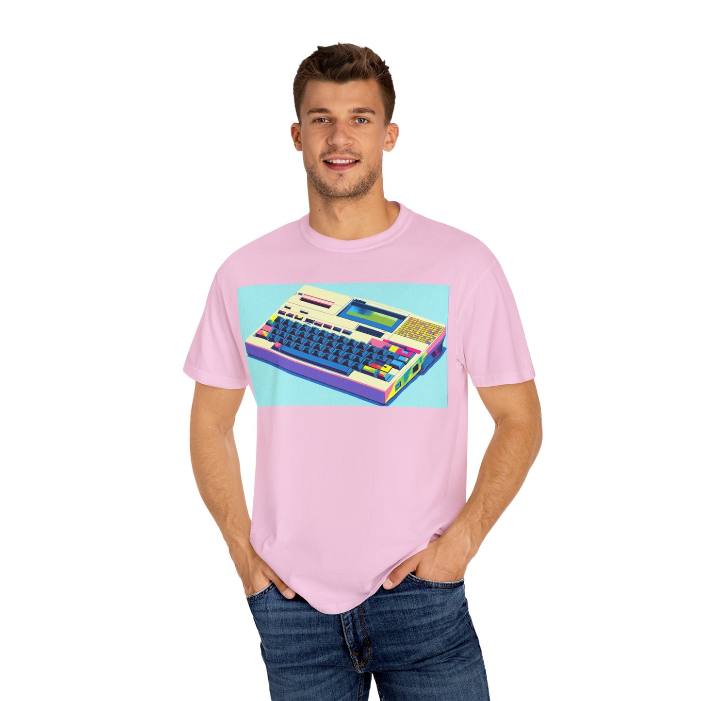 Classic Laptop Computer T-Shirt - Print Art Multi-Color