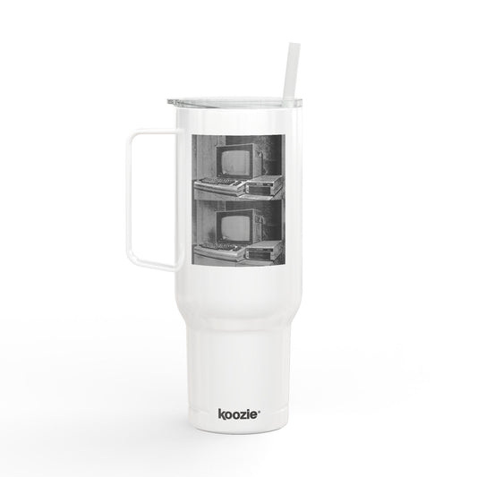 Classic 8 Bit Home Computer Tumbler, Art Assortment #2,Retro Drinkware for Home and Outdoor, Perfect Gift for Birthdays and Holidays, Engraved Mug