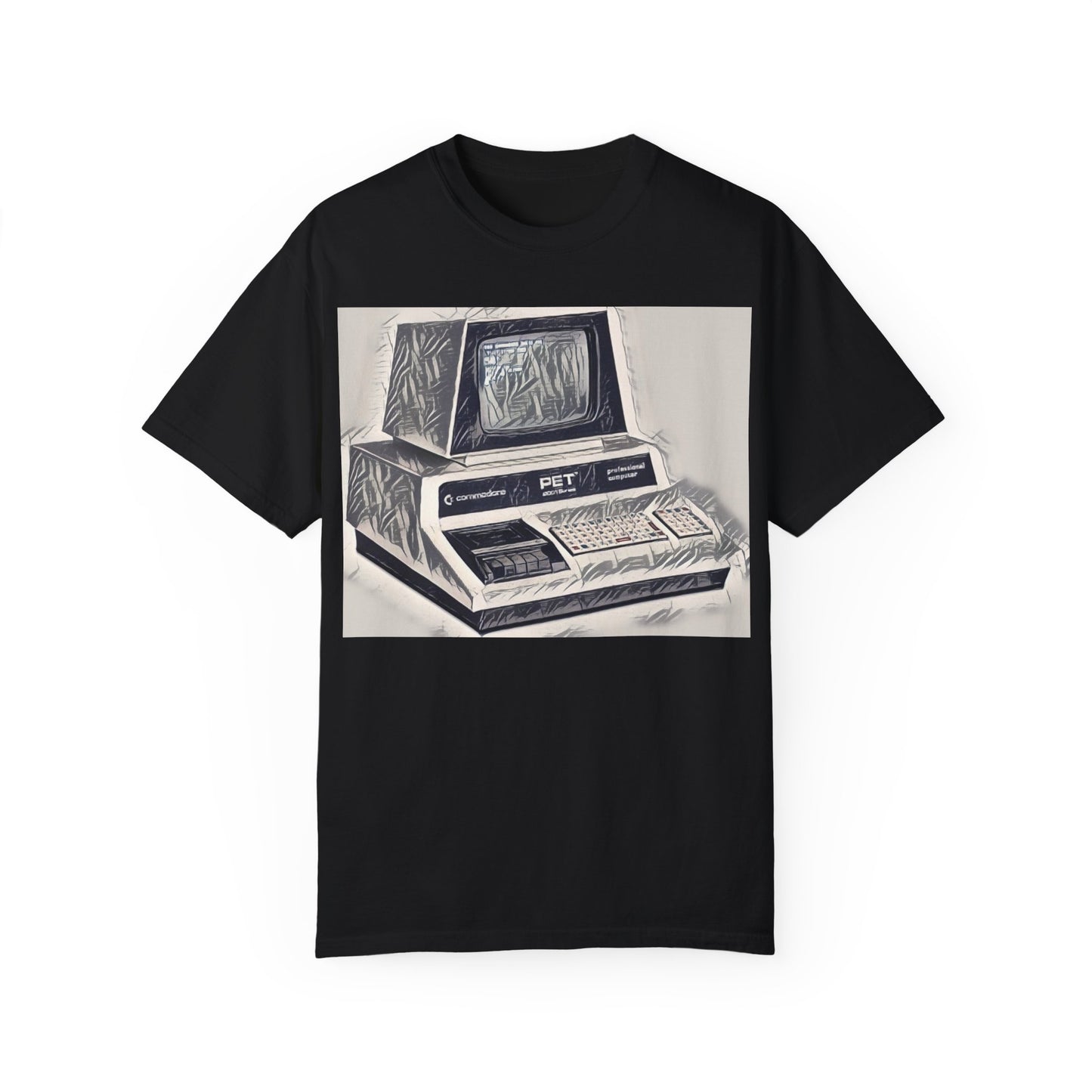 PET Computer T-Shirt - Ink Art Monochrome