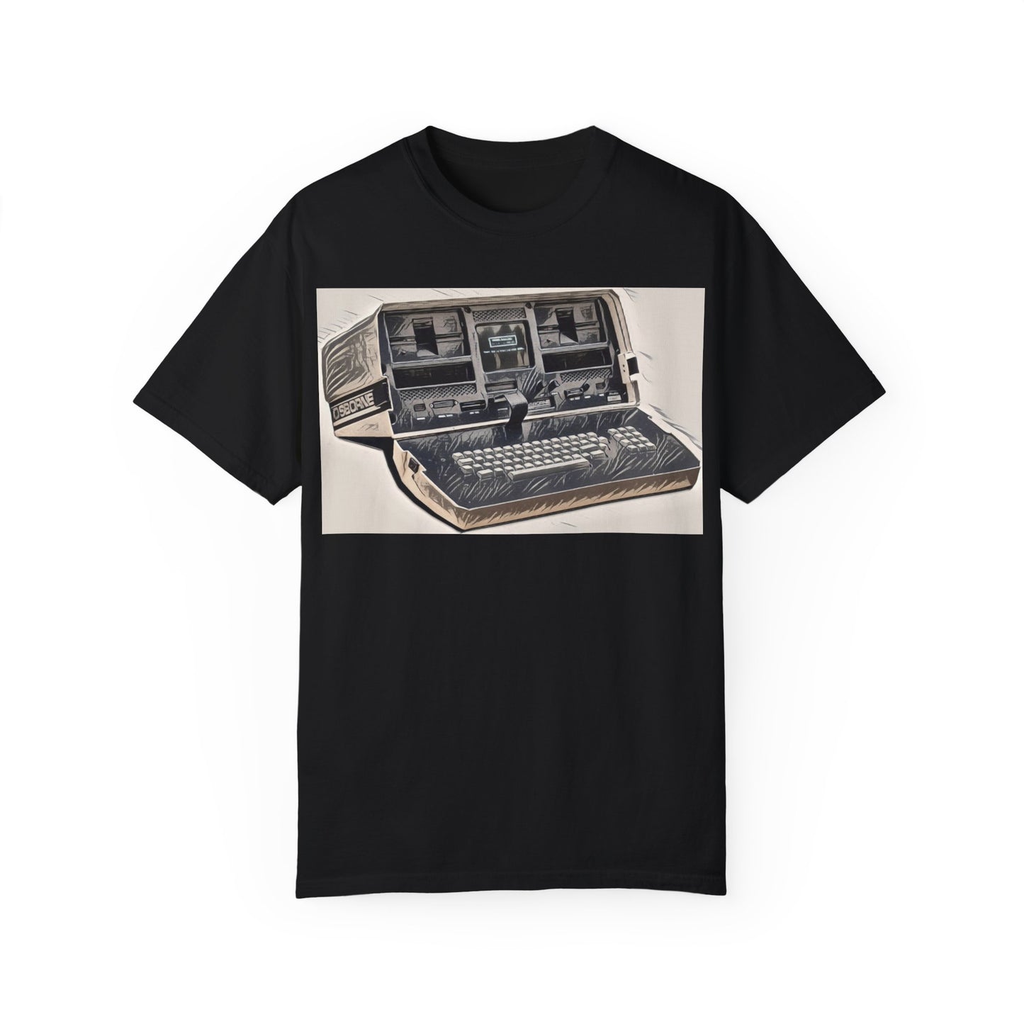 OSBORNE Computer T-Shirt - Ink Art Monochrome