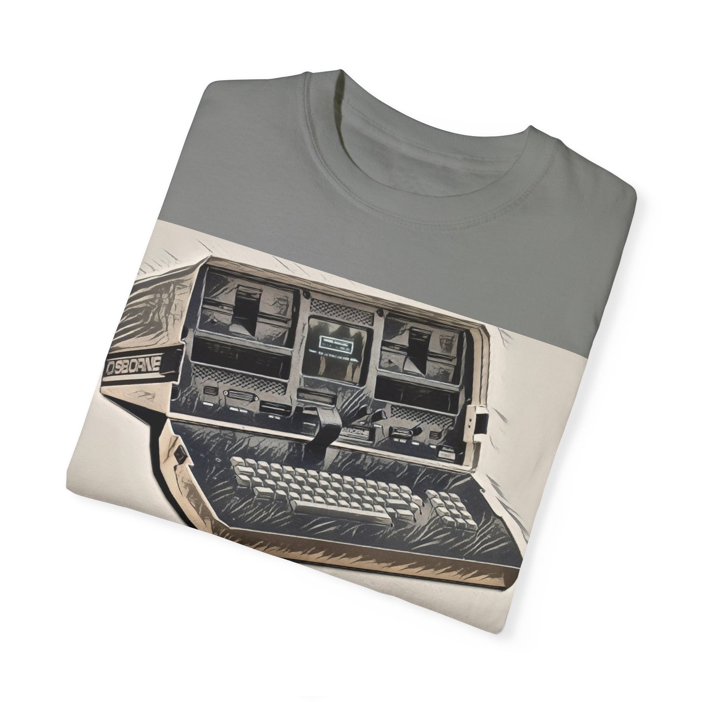 OSBORNE Computer T-Shirt - Ink Art Monochrome