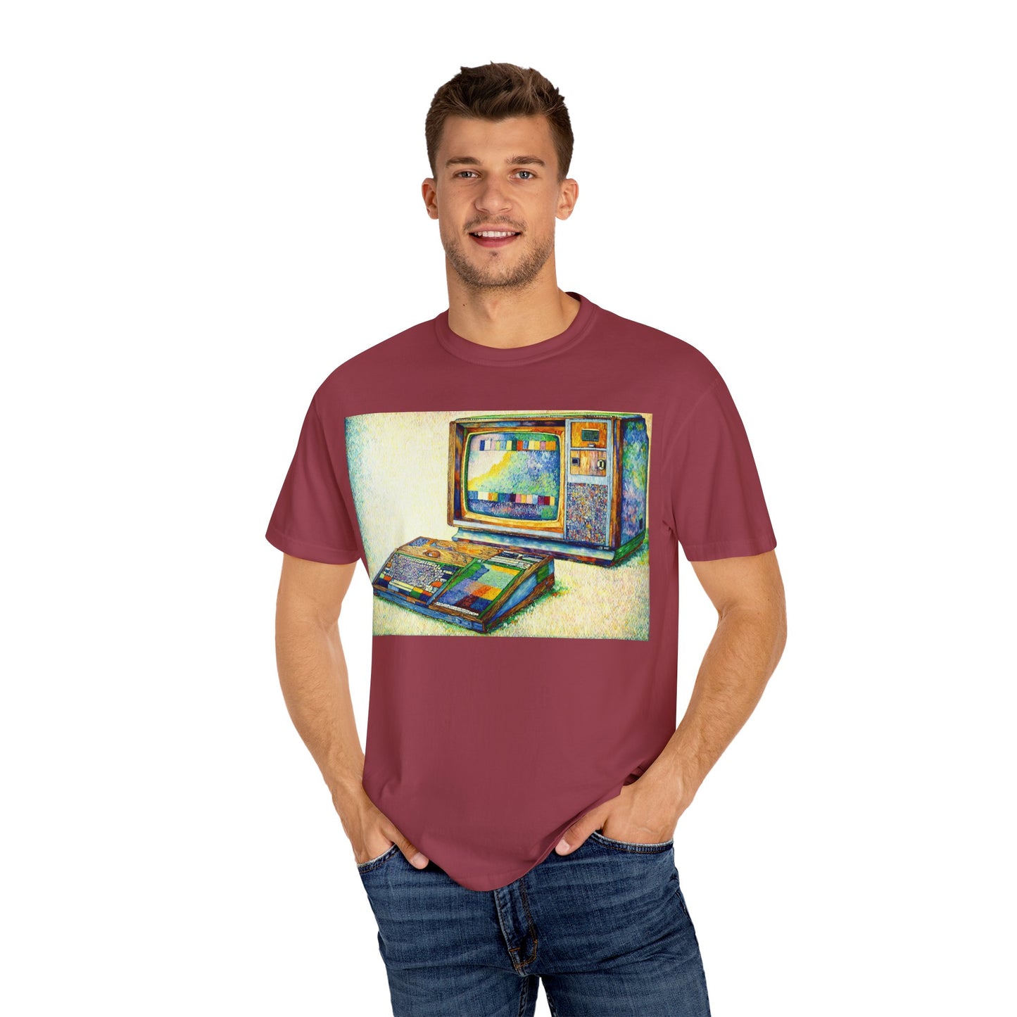 TI 99/4A Home Computer T-Shirt  | Pixel Art Color | Ideal for tech enthusiasts and collectors