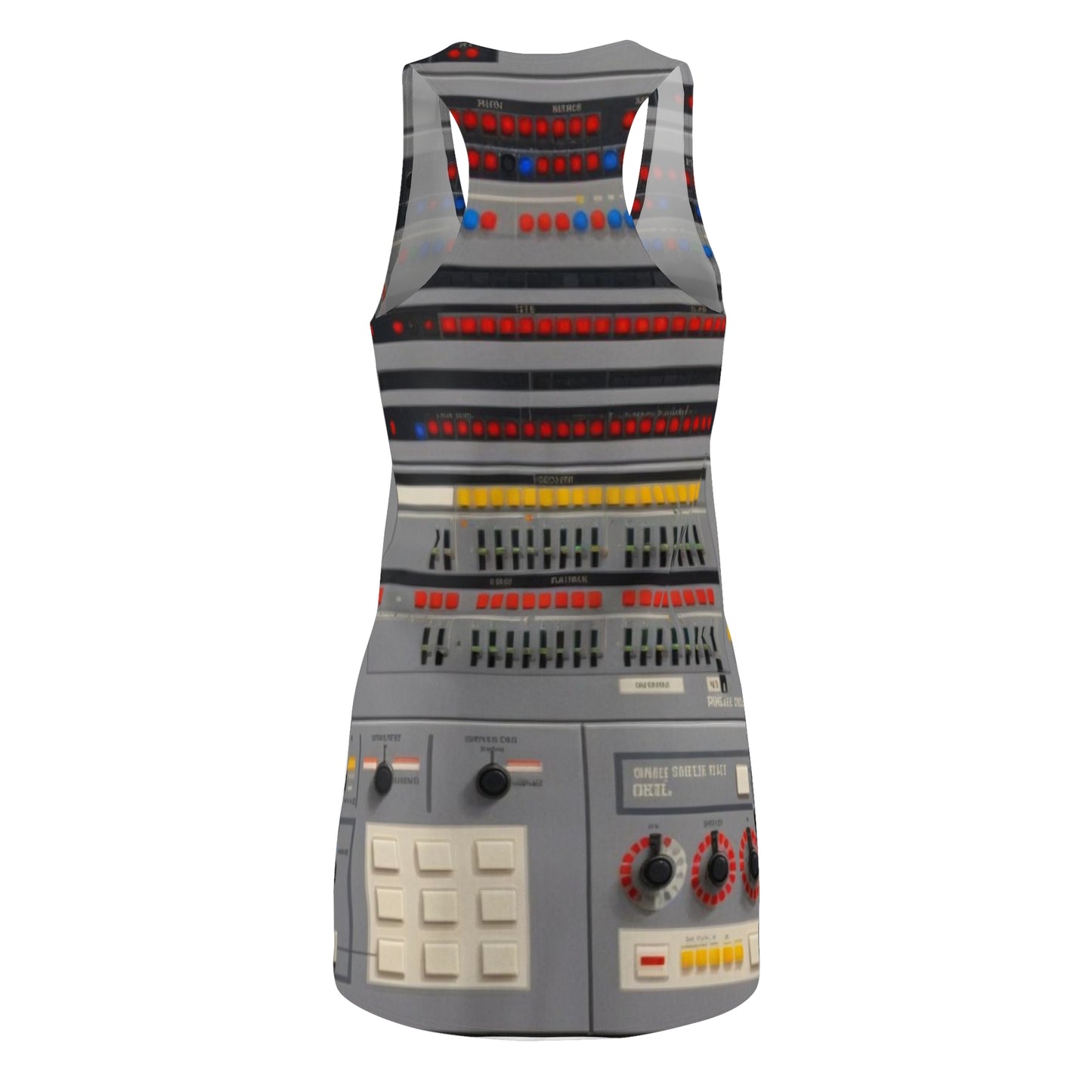 Electrifying Women's Racerback Mainframe Panel Dress, Tech Lover Dress, Fun Party Dress, Summer Vibes Dress, Festival Outfit, Unique Gift