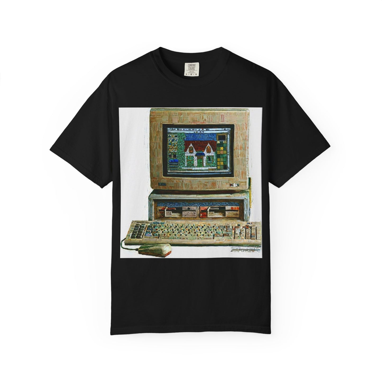 Classic business machine inspired T-Shirt  | Oil Paint Art | Ideal for tech enthusiasts and collectors
