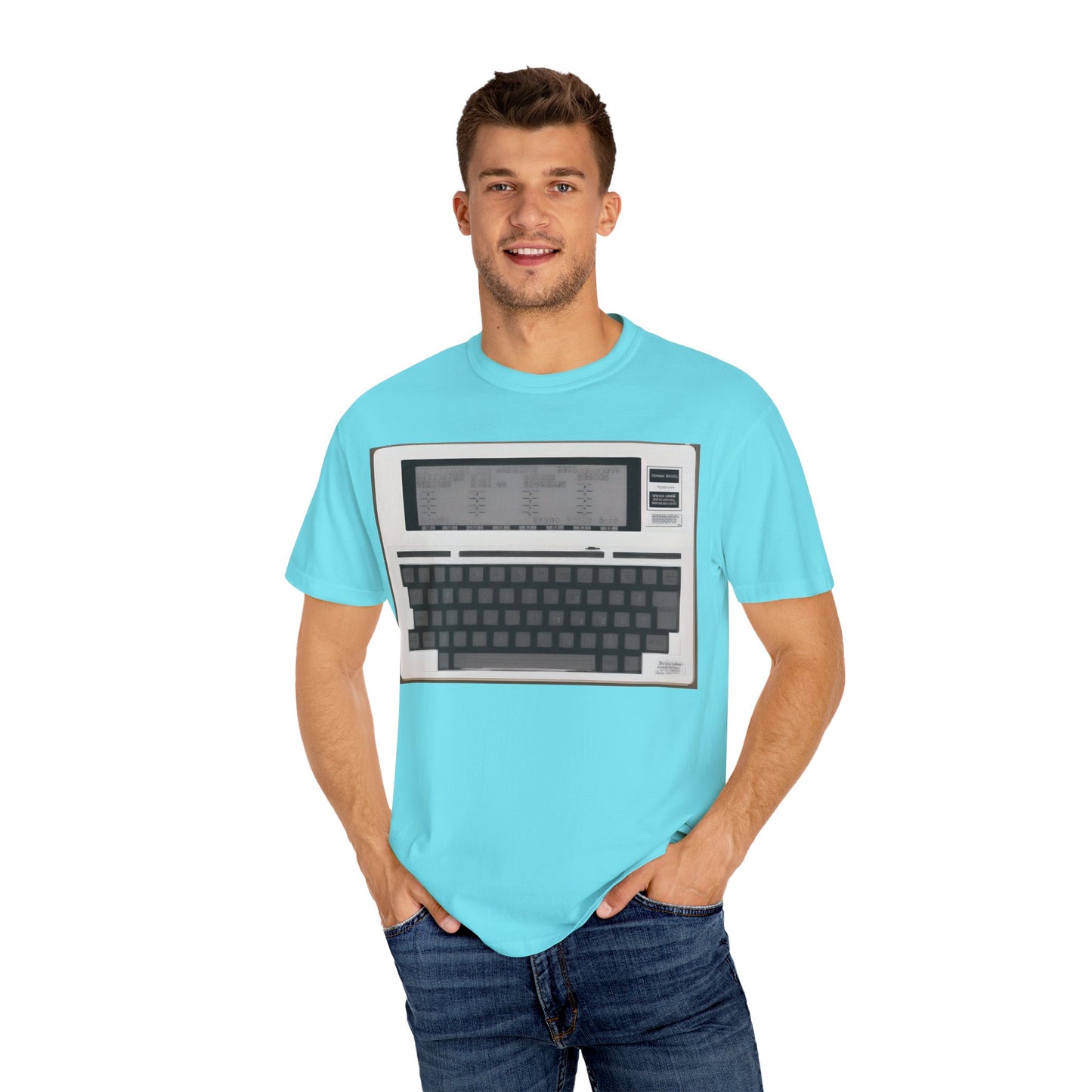 Classic Laptop PC T-Shirt - Print Art Monochrome